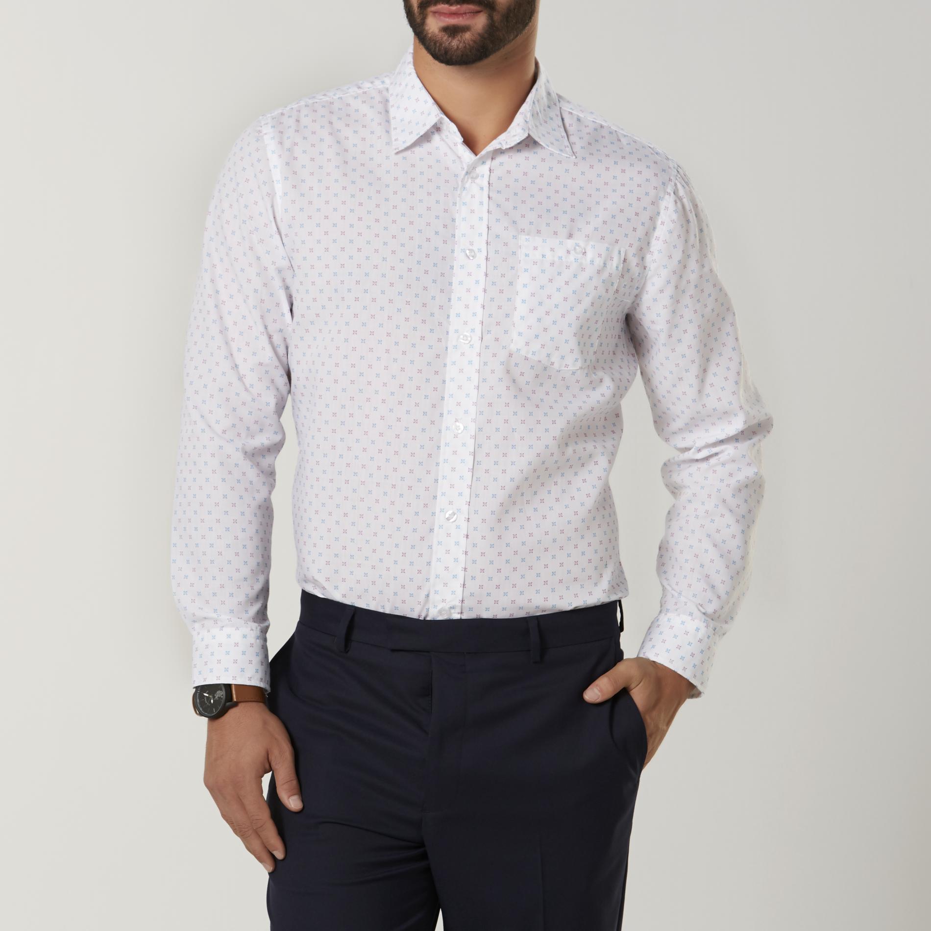Structure Men's Button-Front Dress Shirt - Foulard