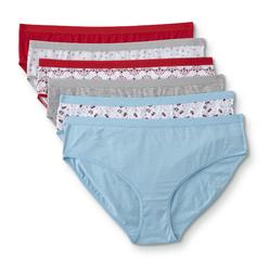 B Joe Boxer ~ Women/'s Boy Short Underwear Panties Cotton 6-Pair Sears ~ Size 6