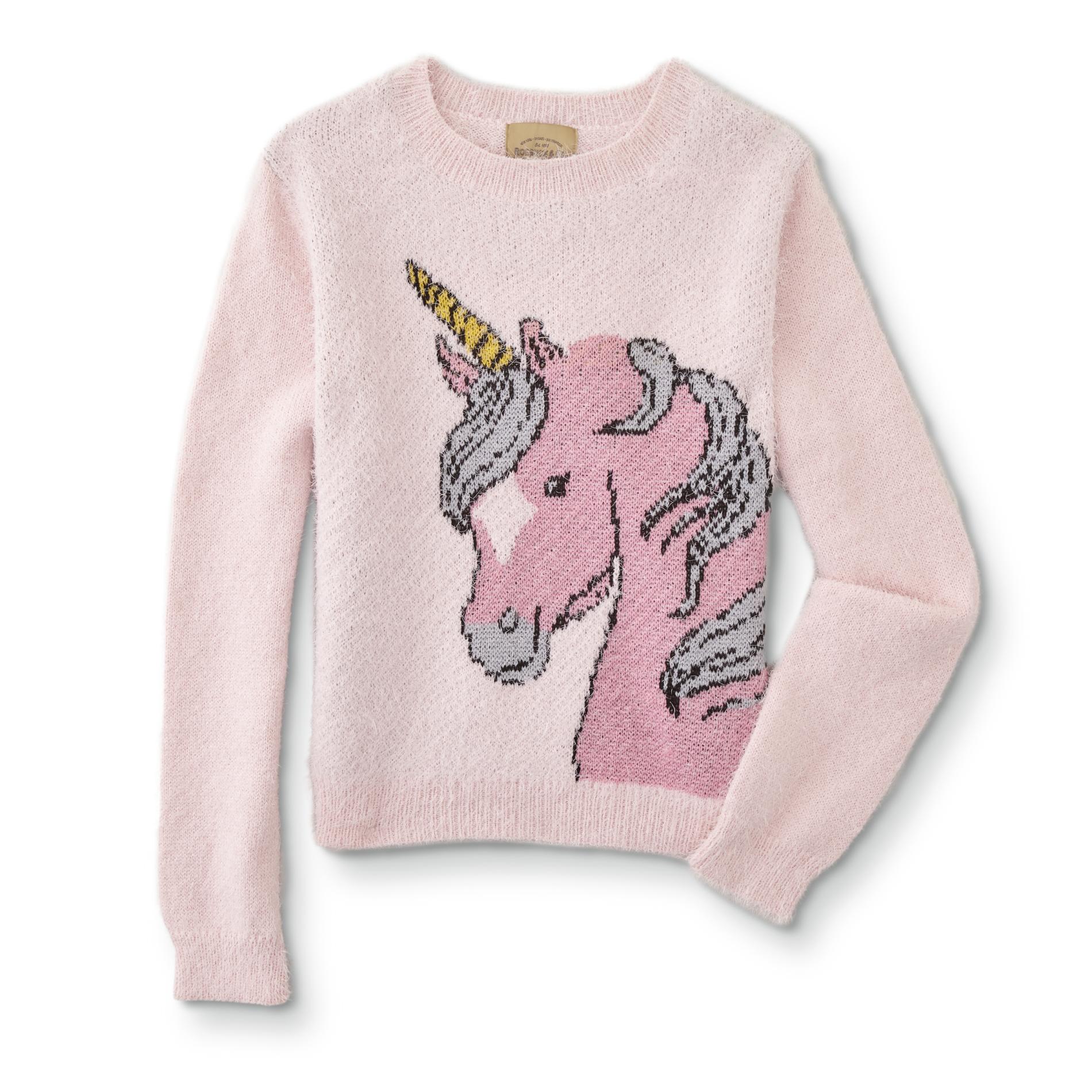 Roebucks Girls' Plus Sweater - Unicorn
