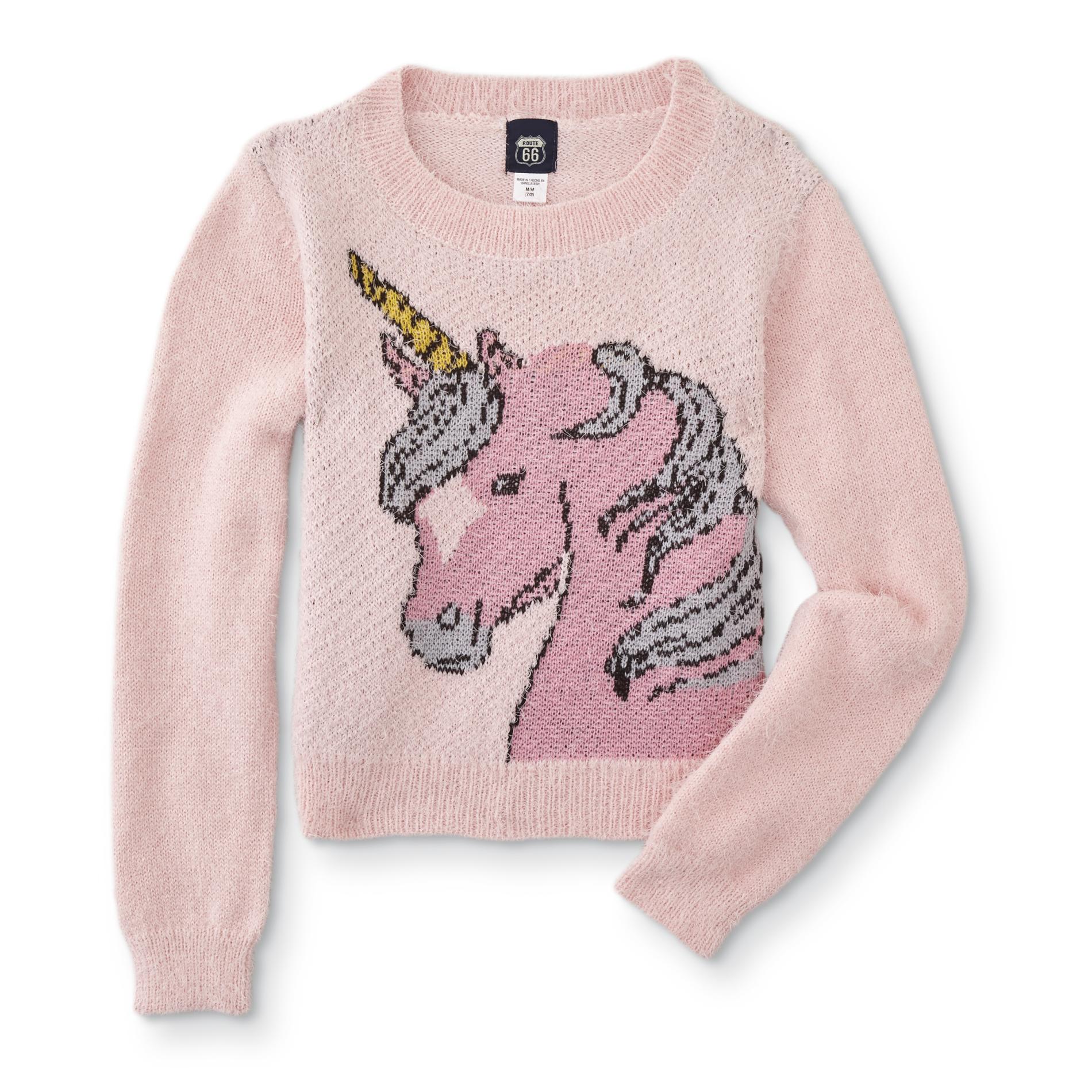Route 66 Girls' Sweater - Unicorn