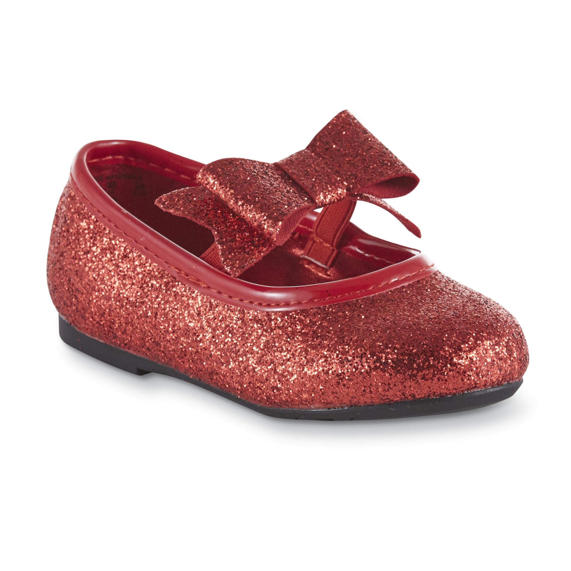 girls red ballet flats