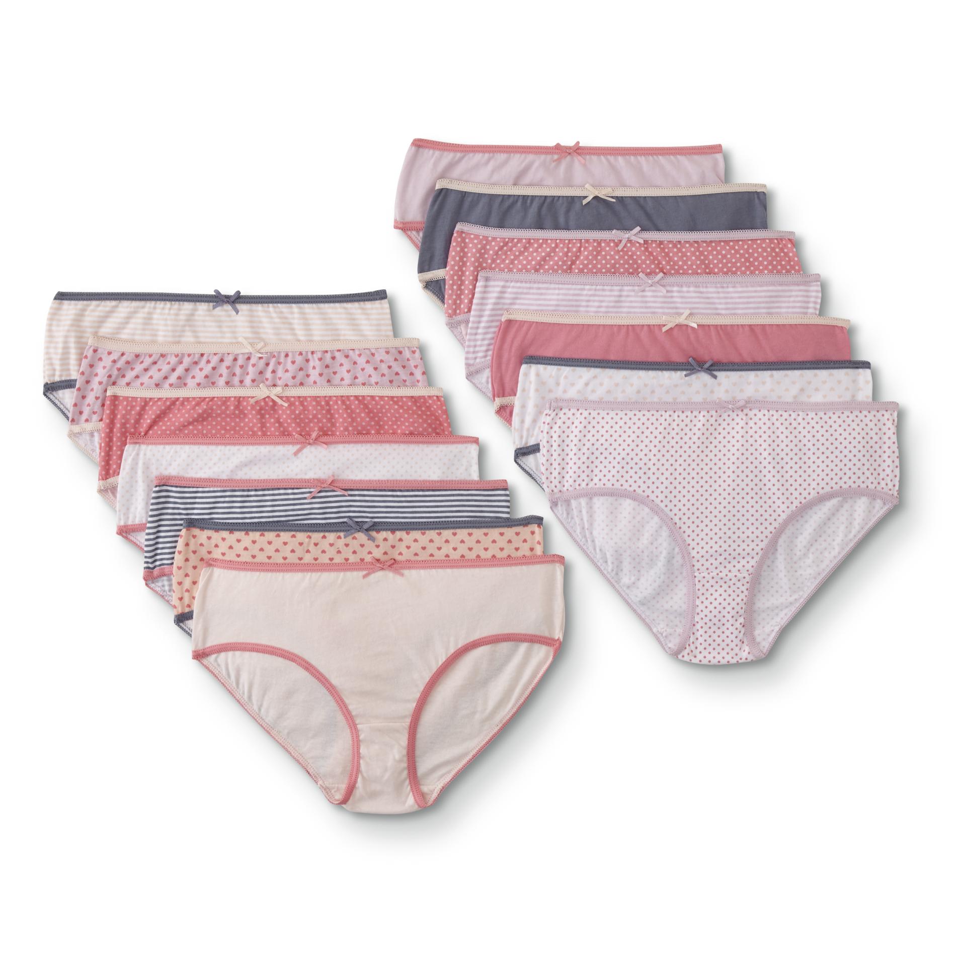 Girls' 14-Pack Brief Panties - Assortment