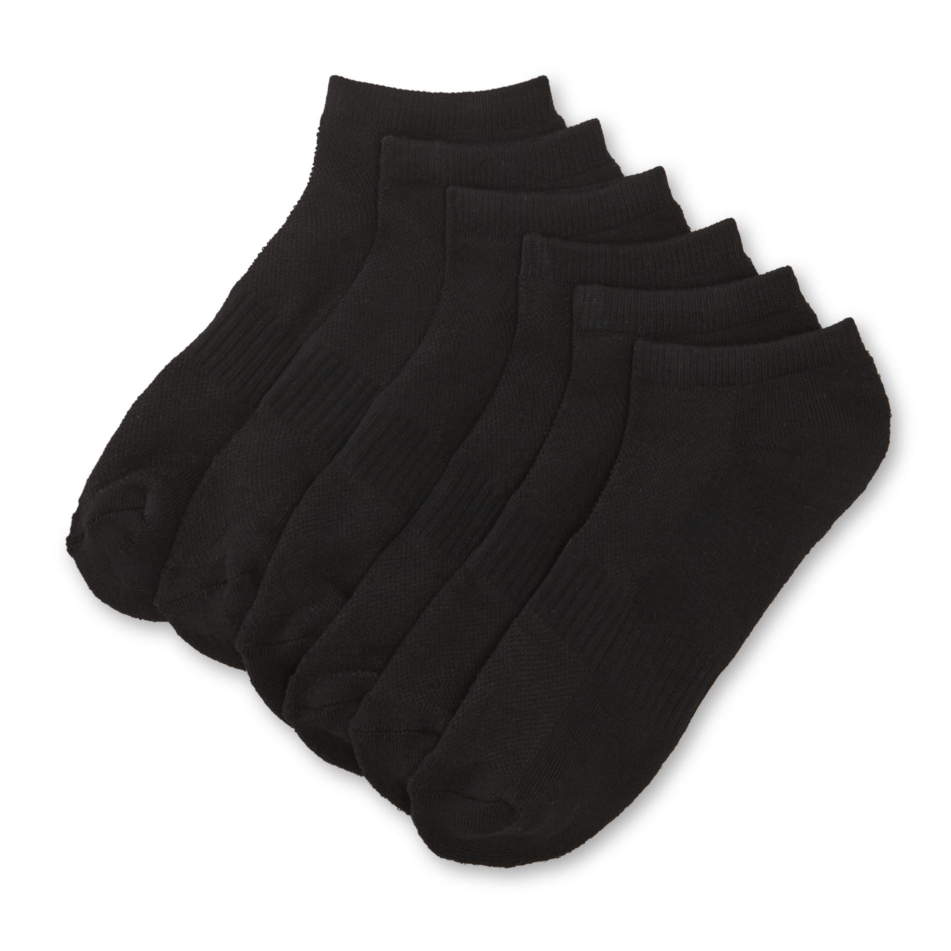 Women's Extended Size 6-Pairs Athletic Low-Cut Socks