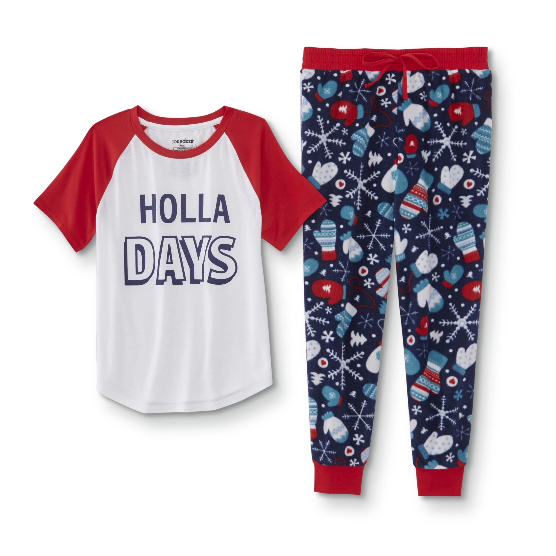 Joe Boxer Boys' Christmas Pajama Shirt & Jogger Pants - Holla Days