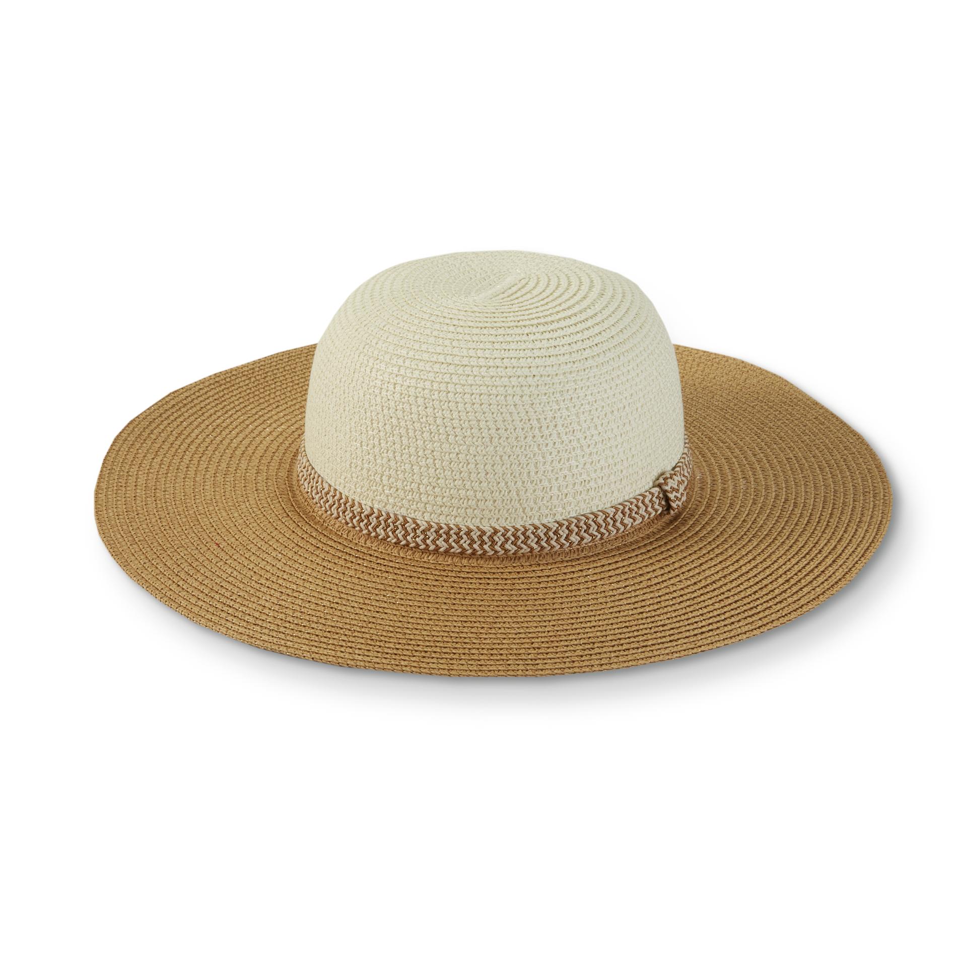 womans floppy hat