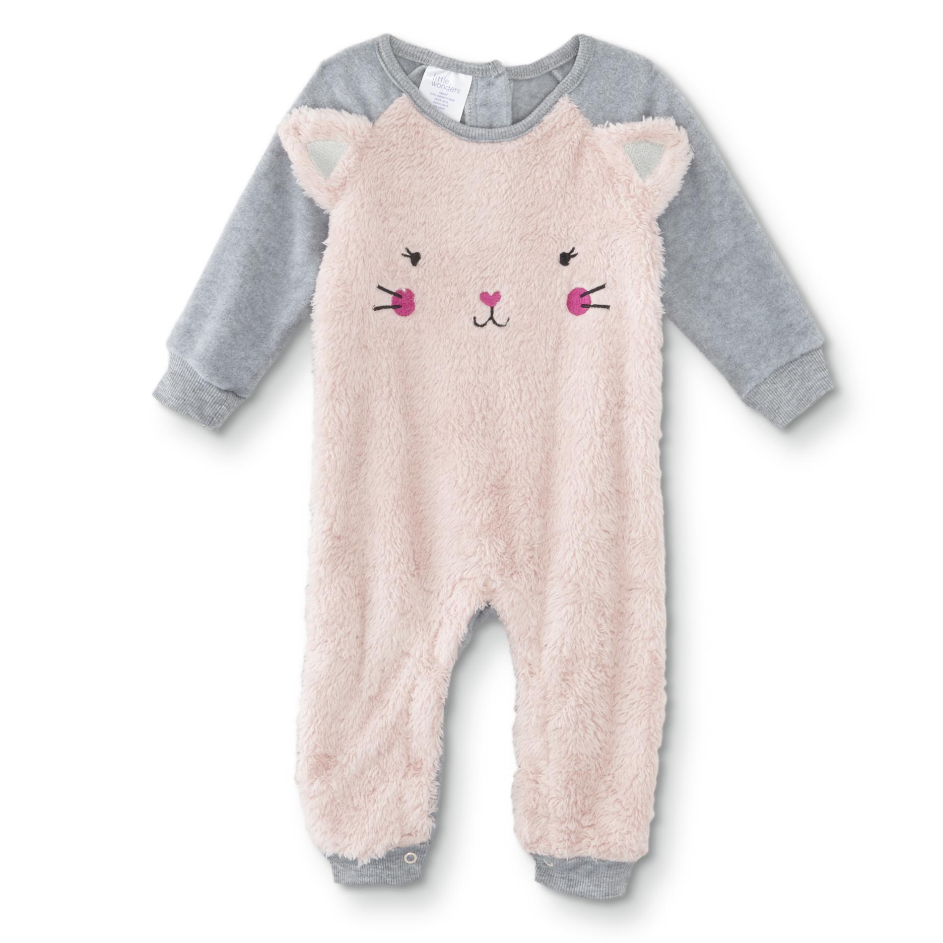Little Wonders Infant Girls' Long-Sleeve Bodysuit - Cat