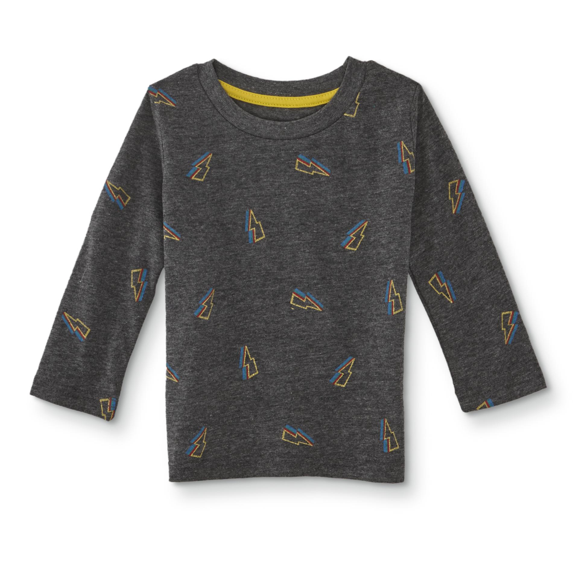 Toughskins Infant & Toddler Boys' Long-Sleeve Graphic T-Shirt - Lightning Bolts