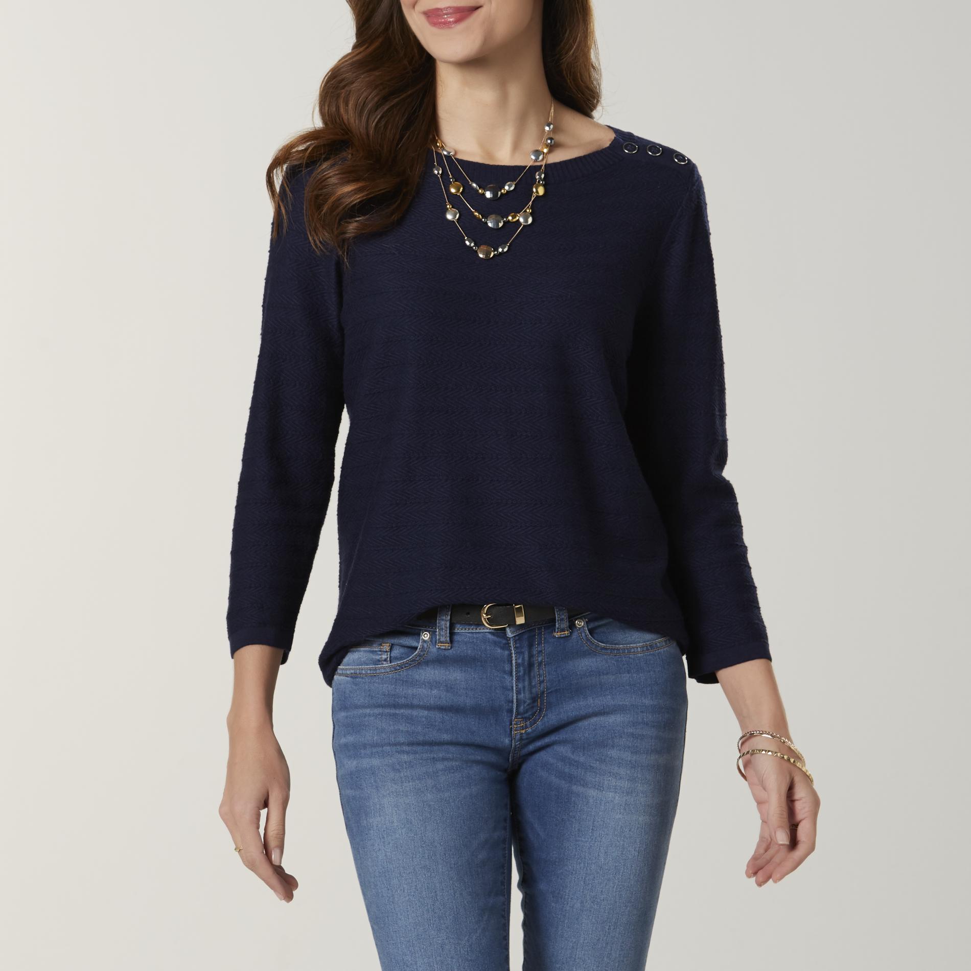 Basic Editions Women's Knit Sweater