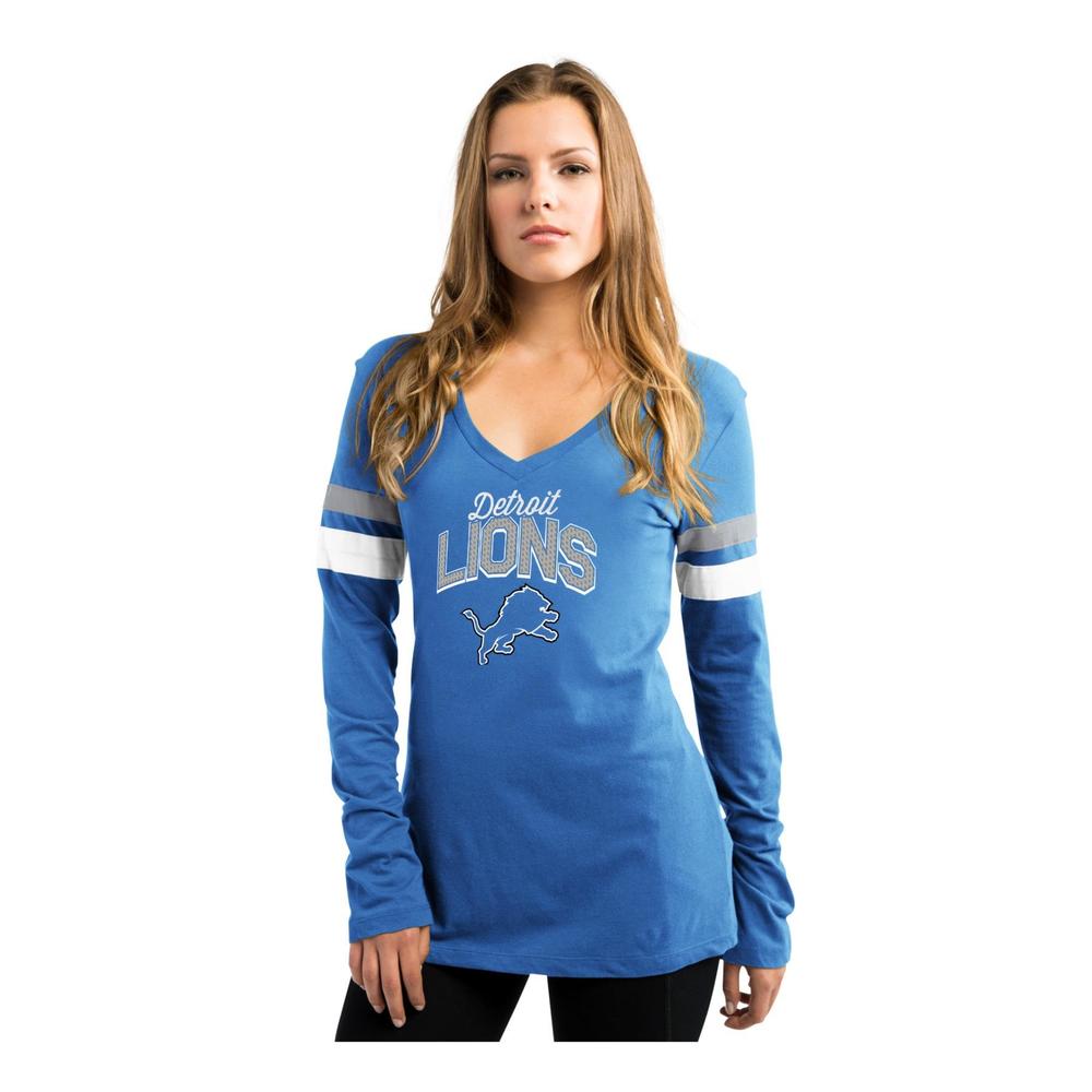 NFL Women's V-Neck T-Shirt - Detroit Lions