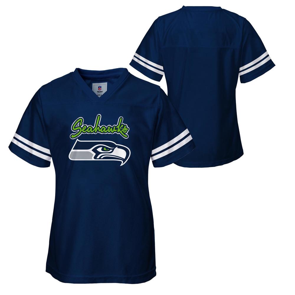 NFL Girls' Jersey Shirt - Seattle Seahawks