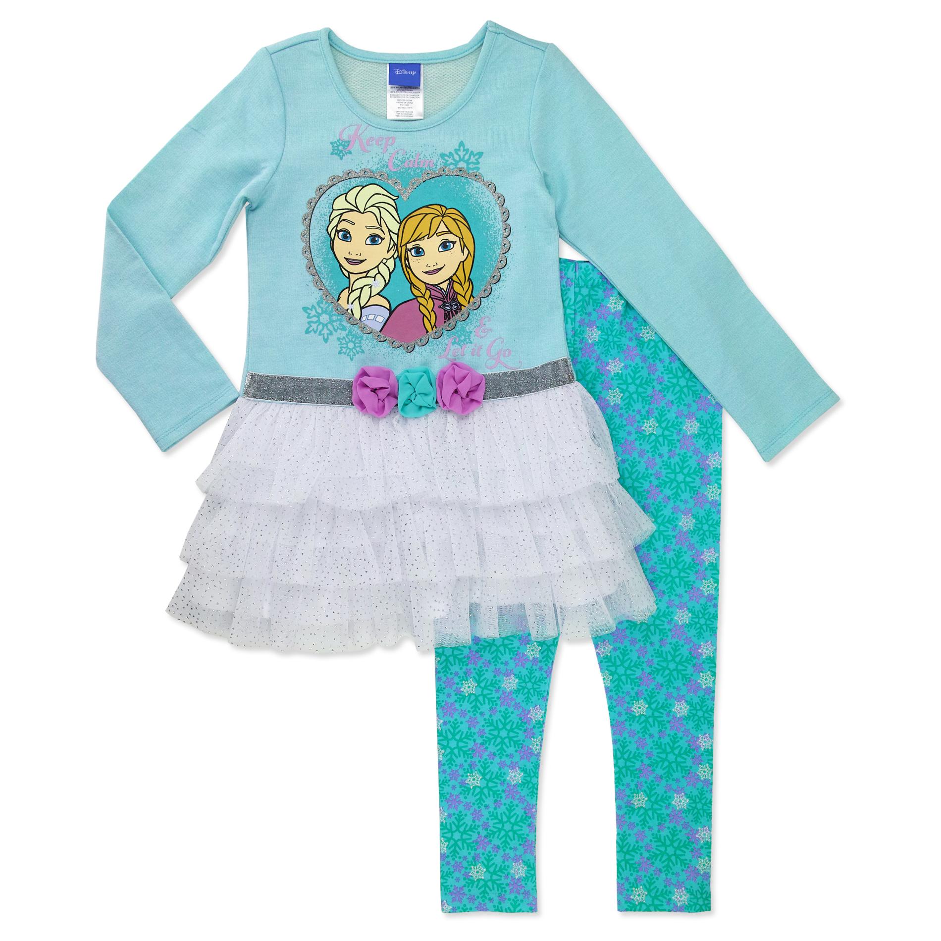 Disney Frozen Infant & Toddler Girls' Top & Leggings - Anna & Elsa