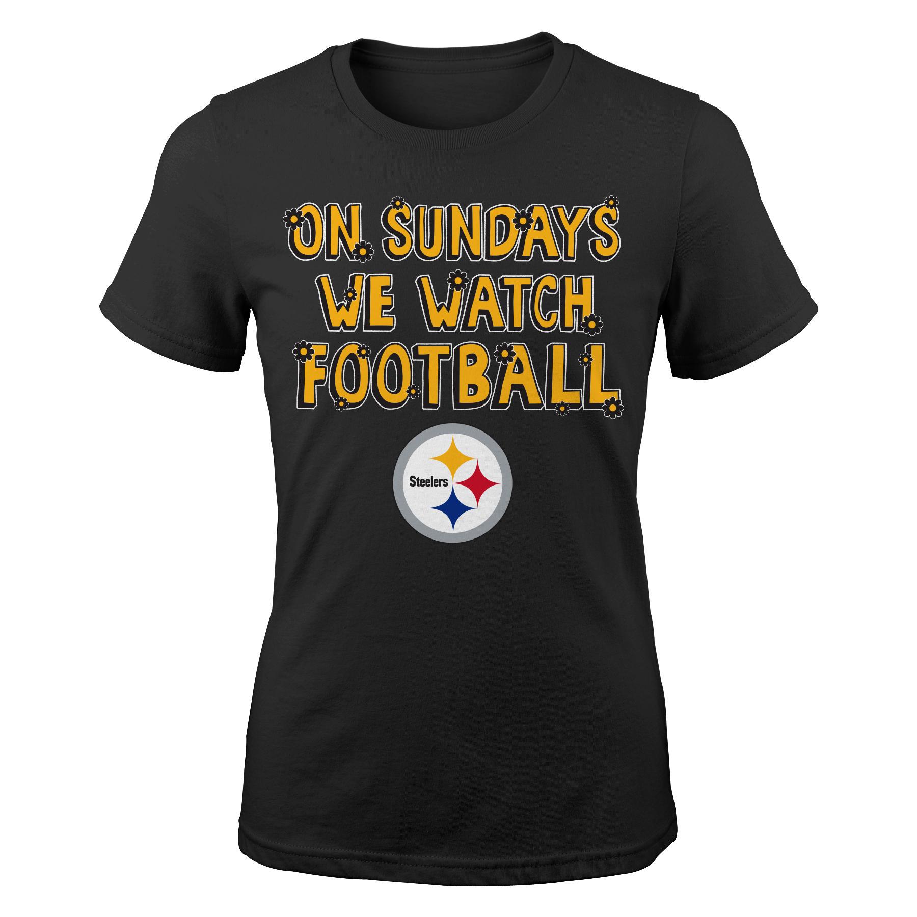 NFL Girls' T-Shirt - Pittsburgh Steelers