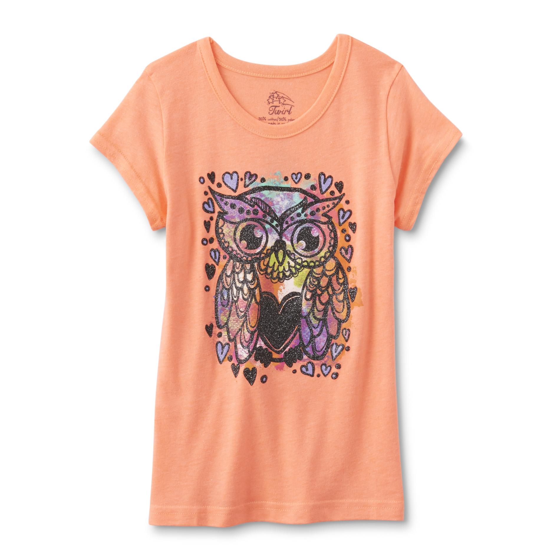 Route 66 Girls' Graphic T-Shirt - Owl