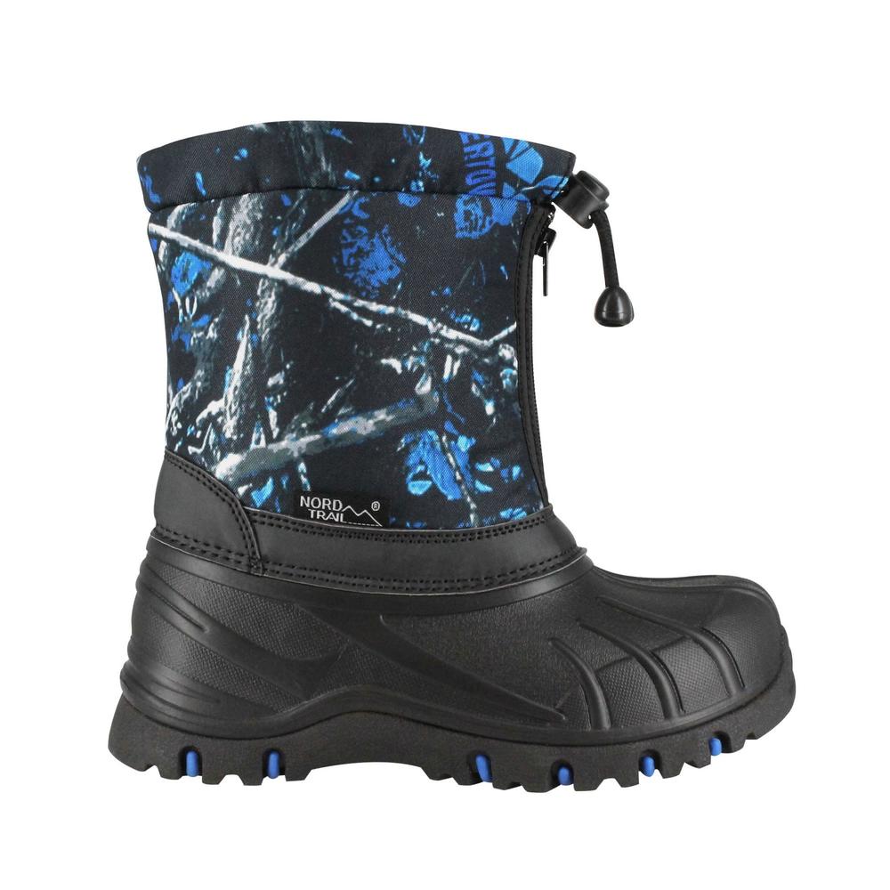 Nord Trail Boys' Frosty Black/Blue Snow Boot