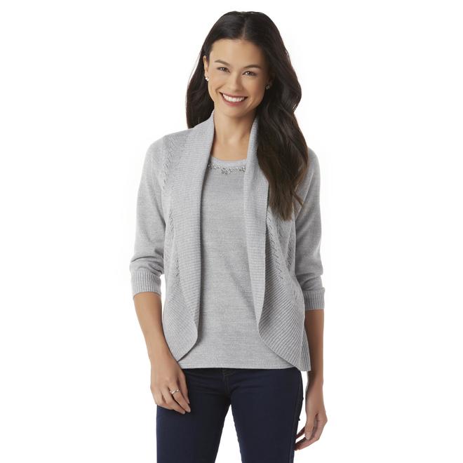 Laura Scott Petites' Layered-Look Sweater