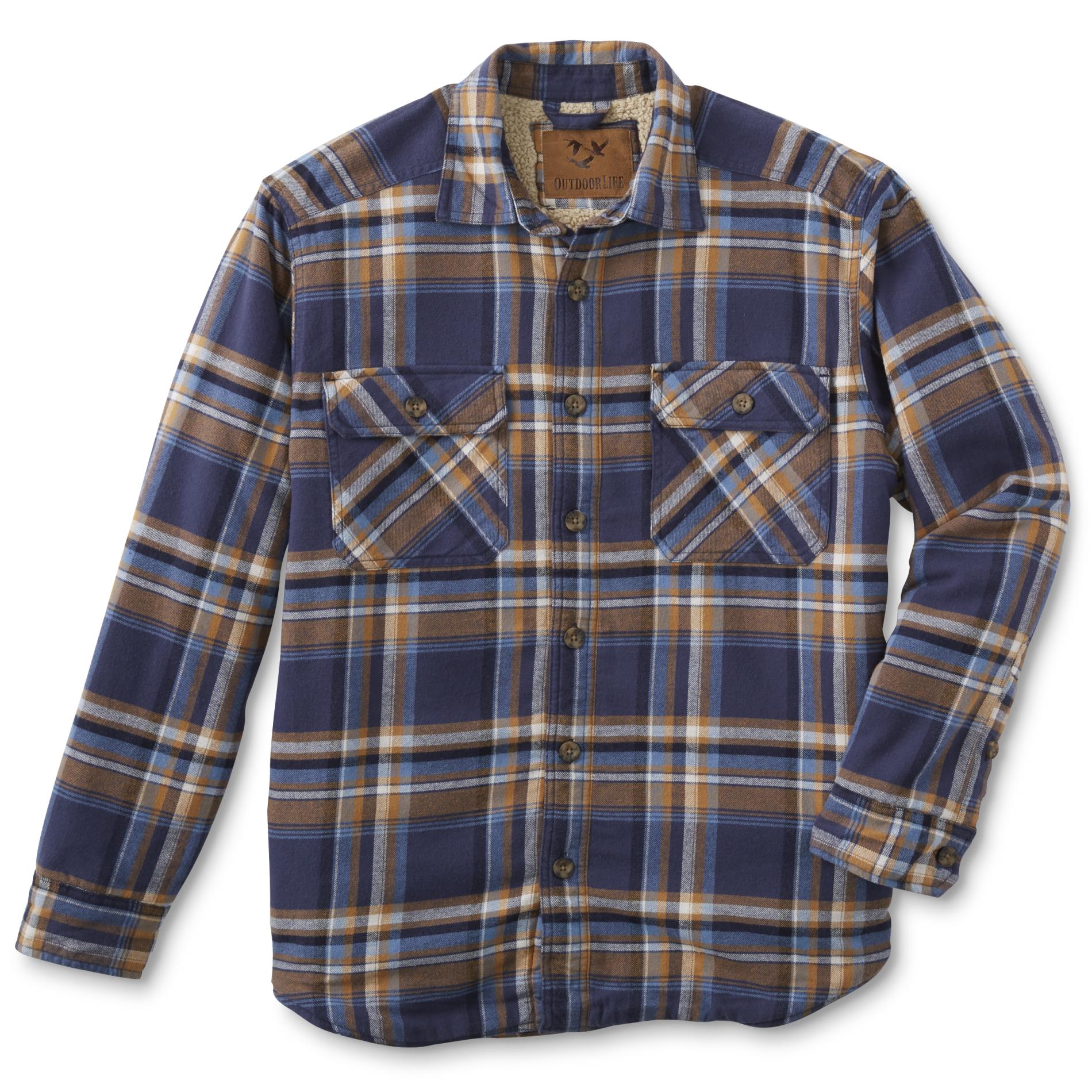 Outdoor Life Men's Flannel Shirt Jacket - Plaid | Shop Your Way: Online ...