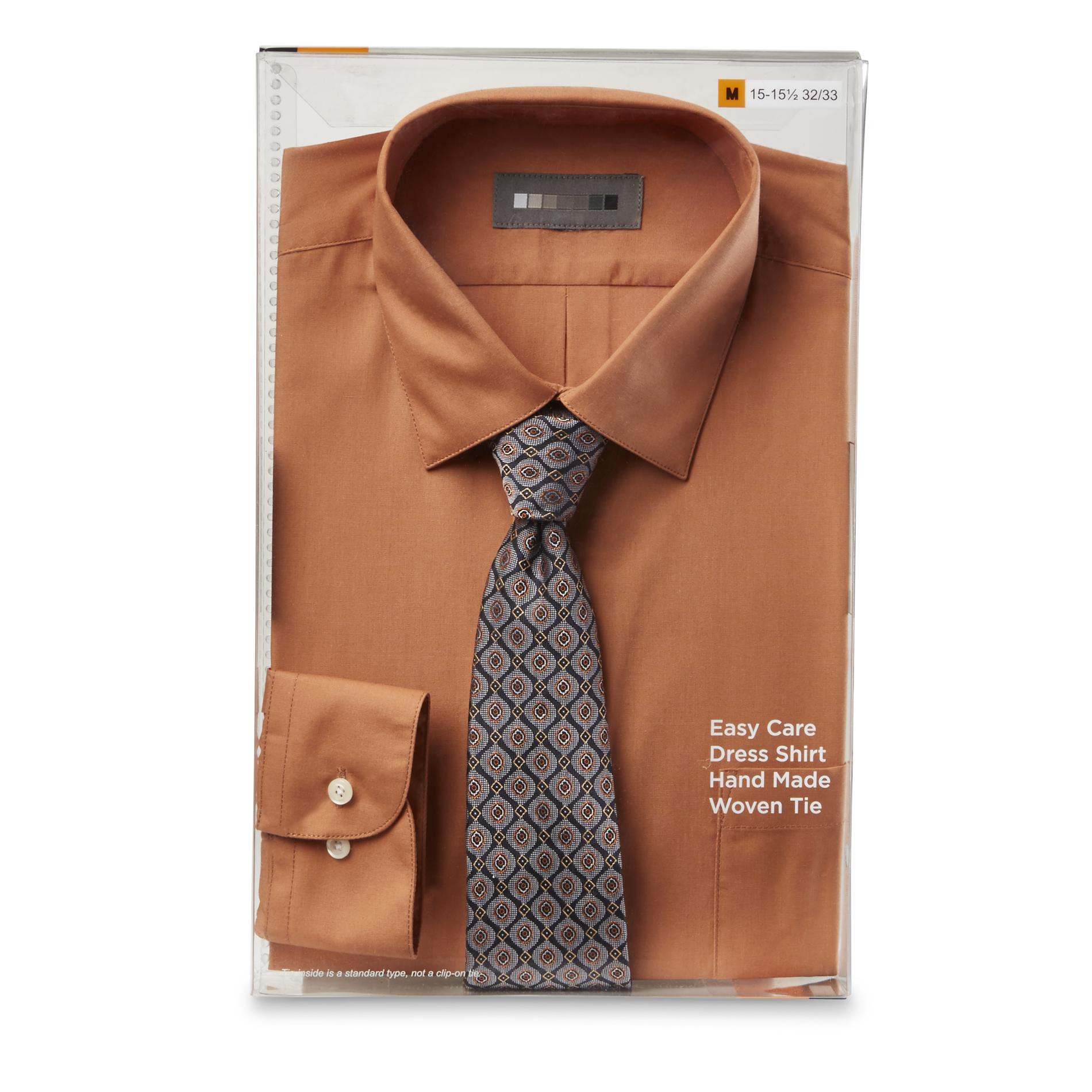 Covington Men's Dress Shirt & Necktie - Lattice