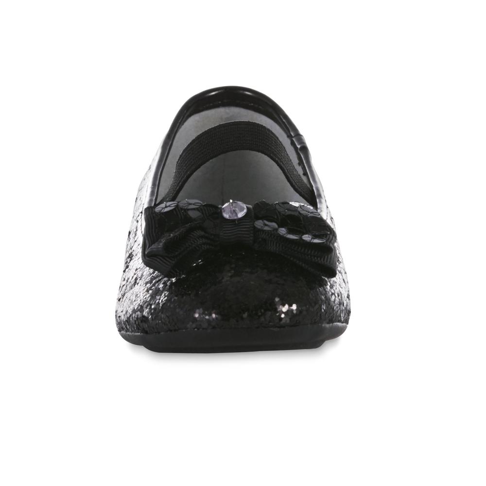 Sparkle & Tux Toddler Girls' Becca Black Mary Jane Shoe
