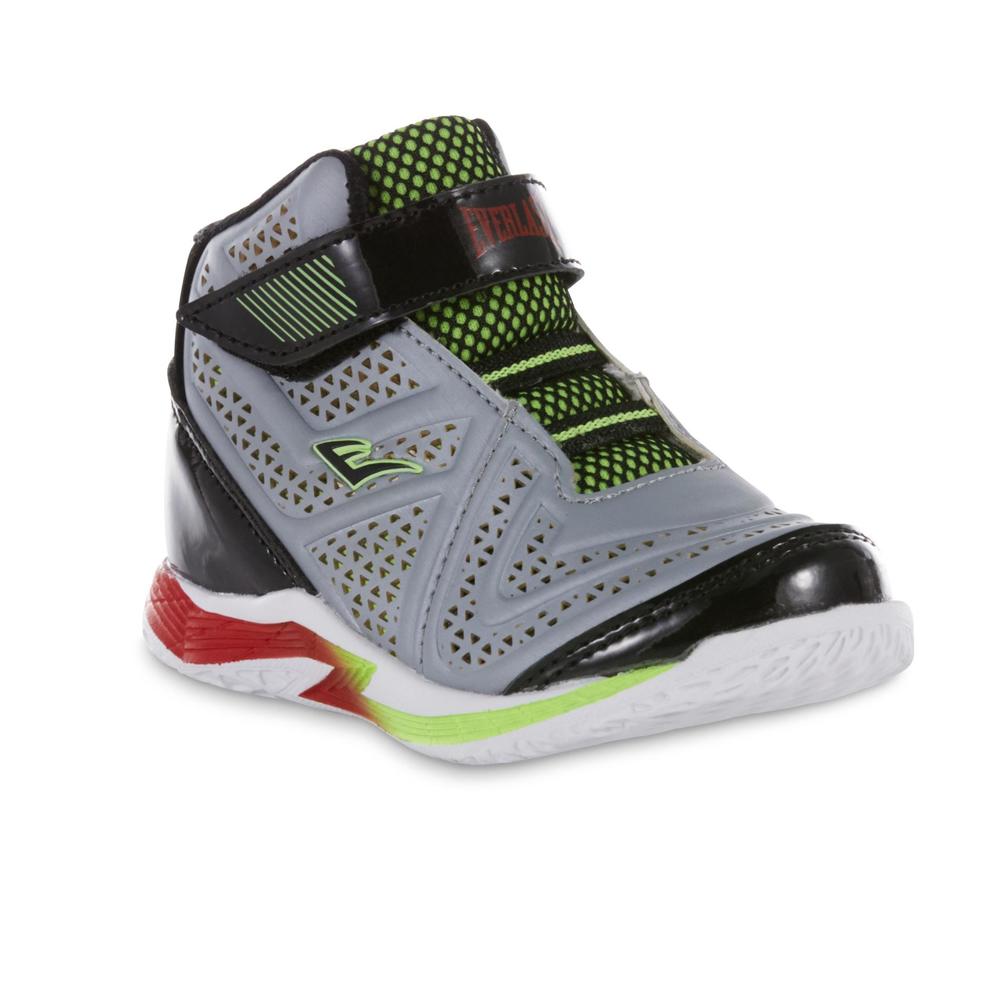 Everlast&reg; Toddler Boys' Cayenne Gray/Green High-Top Basketball Shoe
