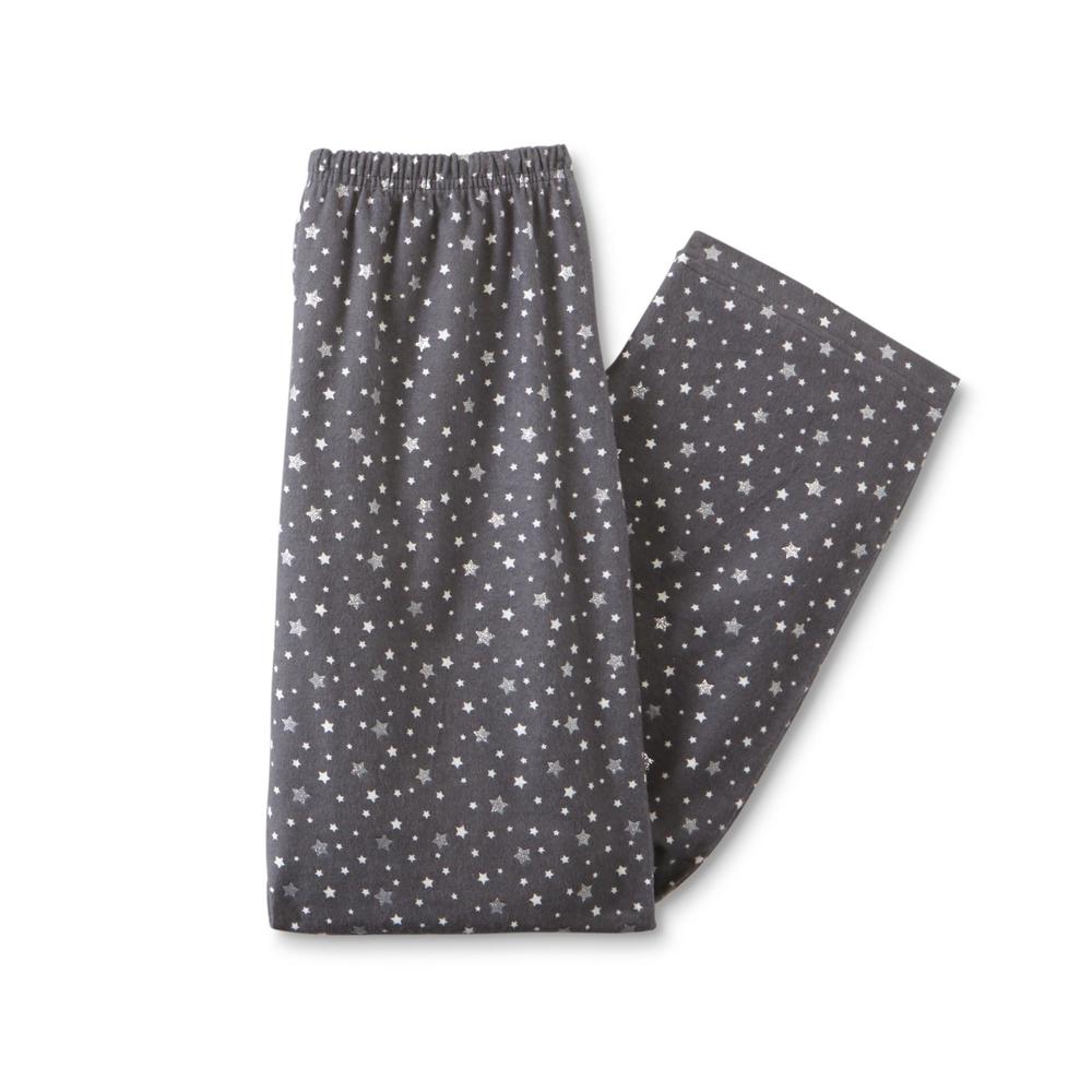 Joe Boxer Junior's Plus Flannel Pajama Top & Pants - Stars