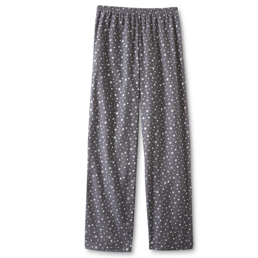 Joe Boxer Junior's Plus Flannel Pajama Top & Pants - Stars