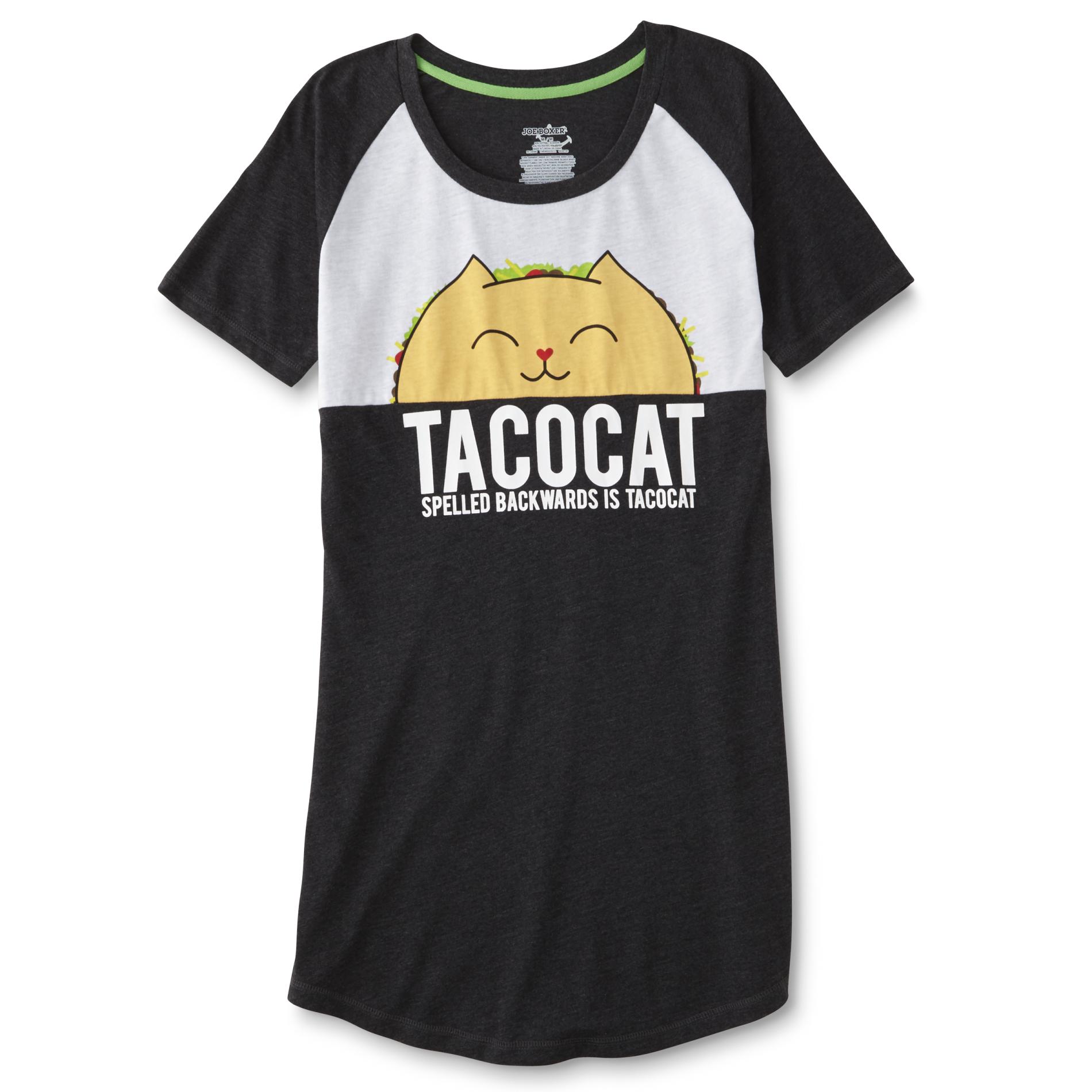 Joe Boxer Junior's Dorm Shirt - Taco Cat