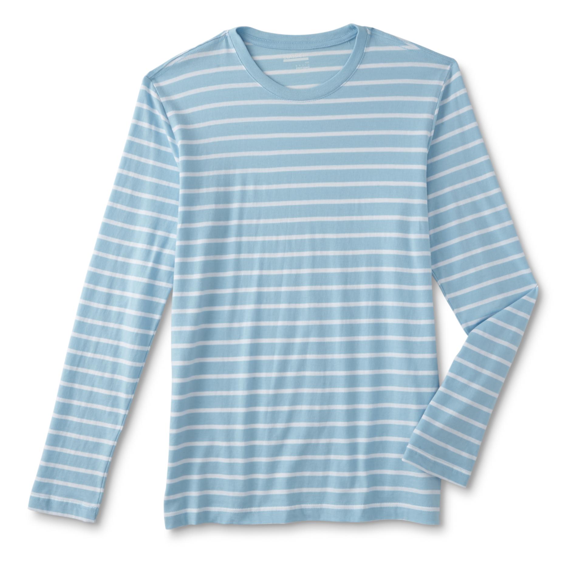 Basic Editions Men's Long-Sleeve T-Shirt - Striped