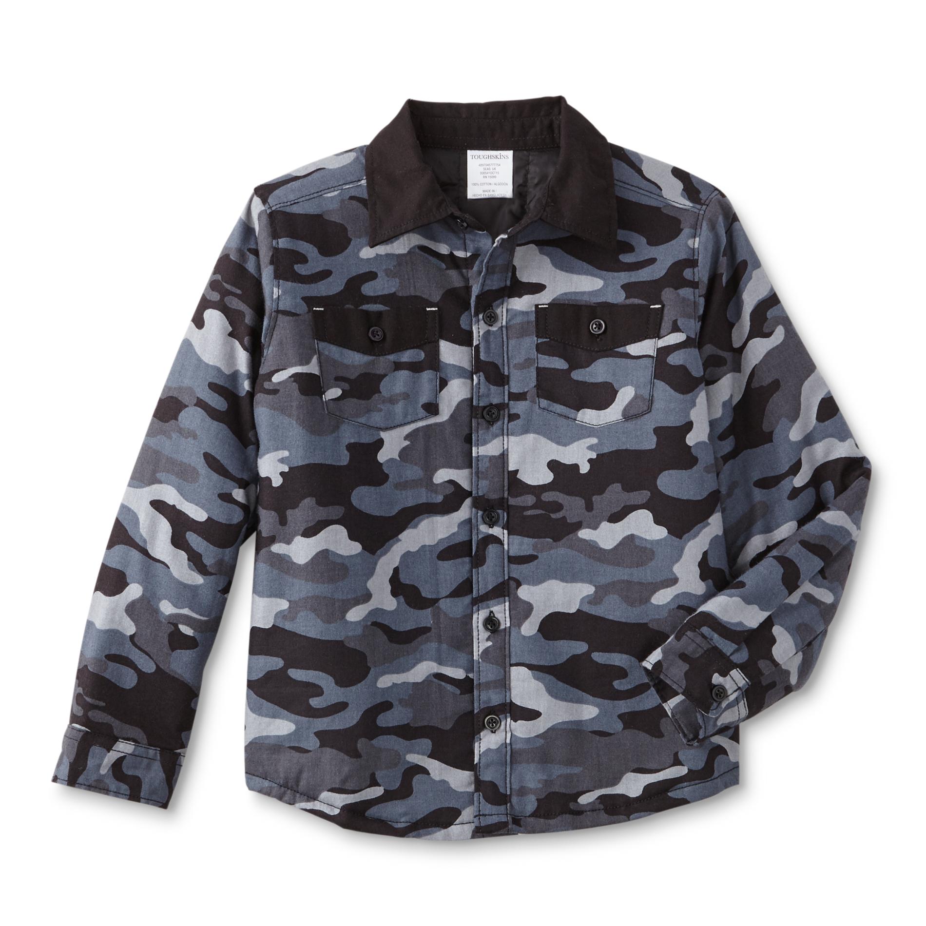 Toughskins Boys' Flannel Jacket - Camouflage