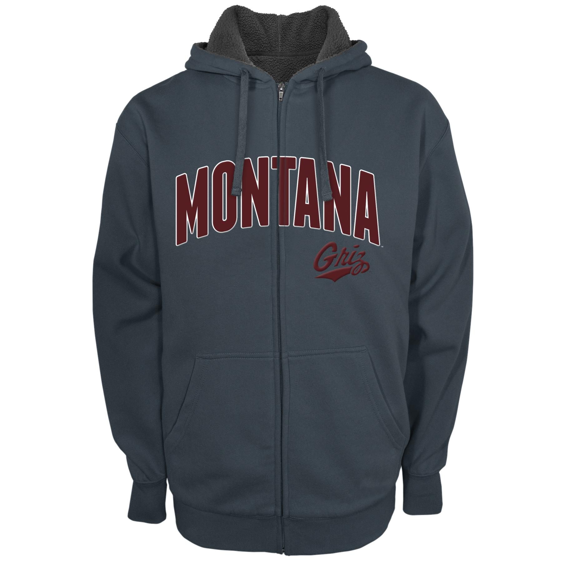 NCAA Men's Lined Hoodie Jacket - University of Montana Grizzlies