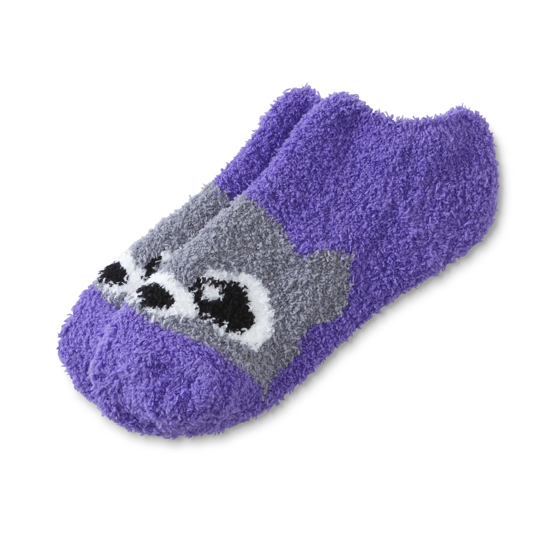 Joe Boxer Women's Low-Cut Cozy Socks - Raccoon
