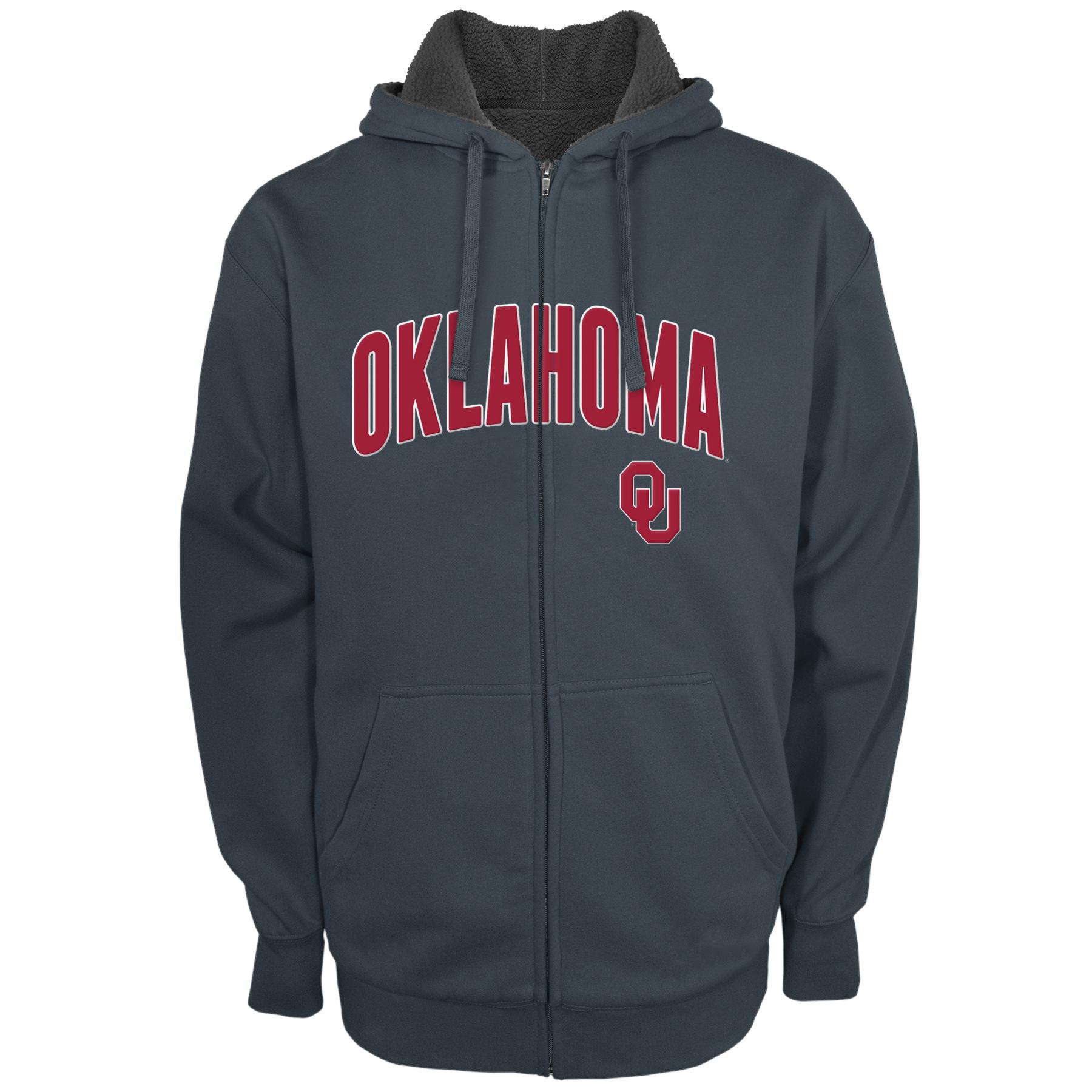 NCAA Men's Lined Hoodie Jacket - University of Oklahoma Sooners