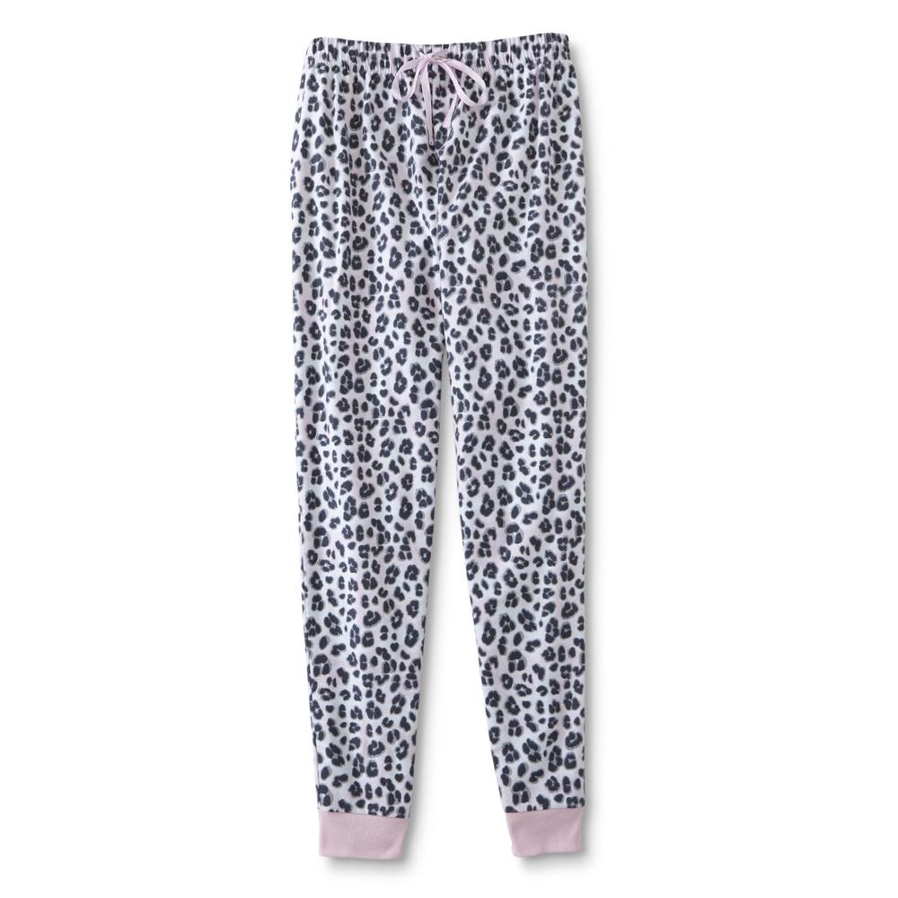 Joe Boxer Juniors' Pajama Top & Pants - Leopard Print