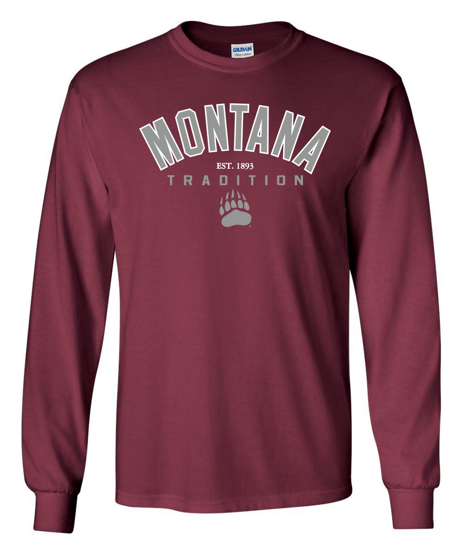 NCAA Men's Long-Sleeve Shirt - University of Montana Grizzlies, Size: Medium NCAA Men's Long-Sleeve Shirt - University of Montana Grizzlies, Size: Medium