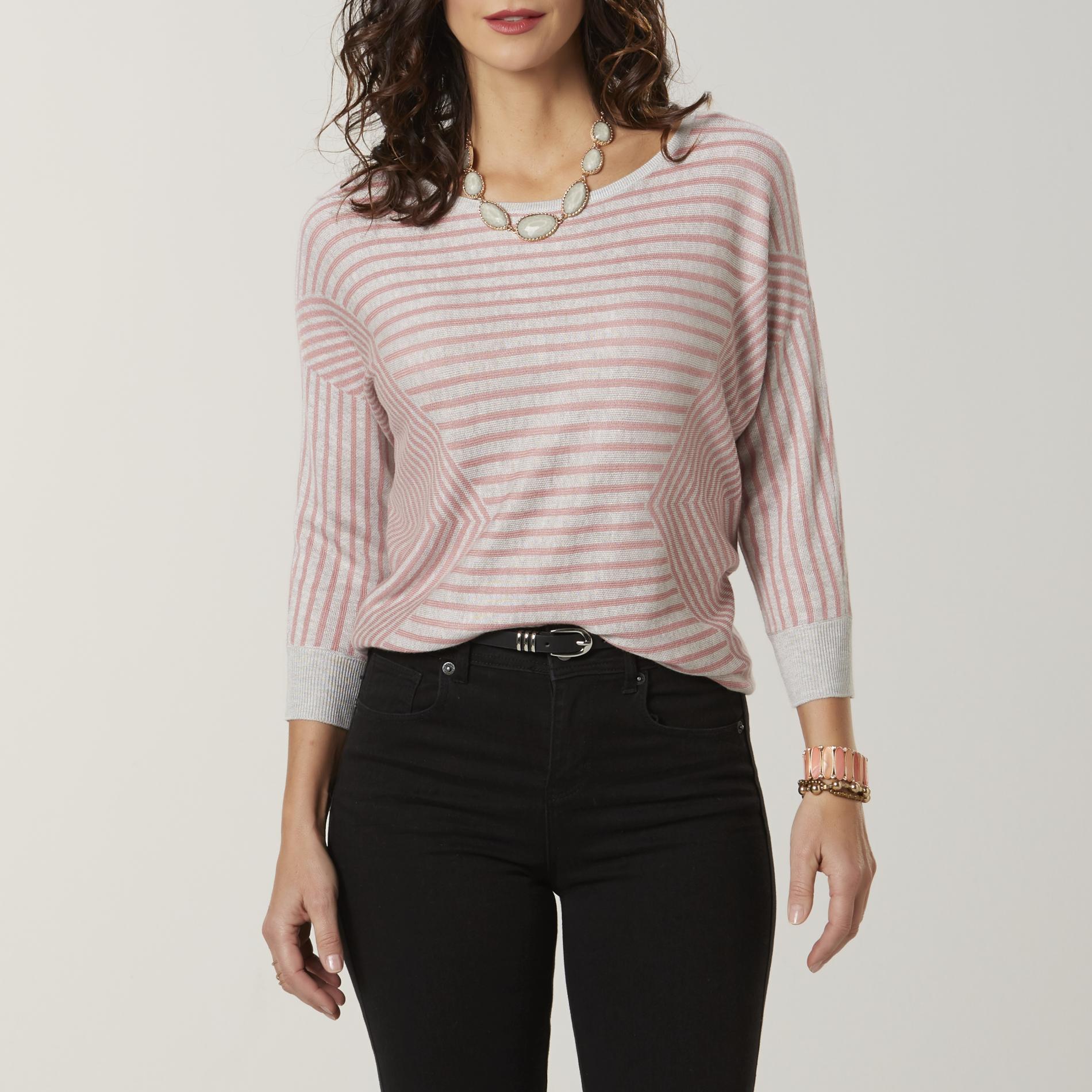 Jaclyn Smith Women's Sweater - Striped