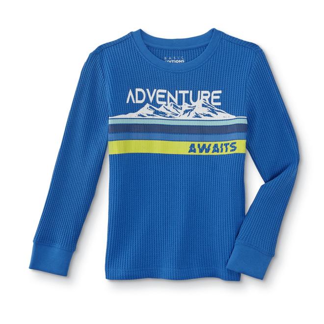 Simply Styled Boys’ Graphic Thermal Shirt - Adventure Awaits