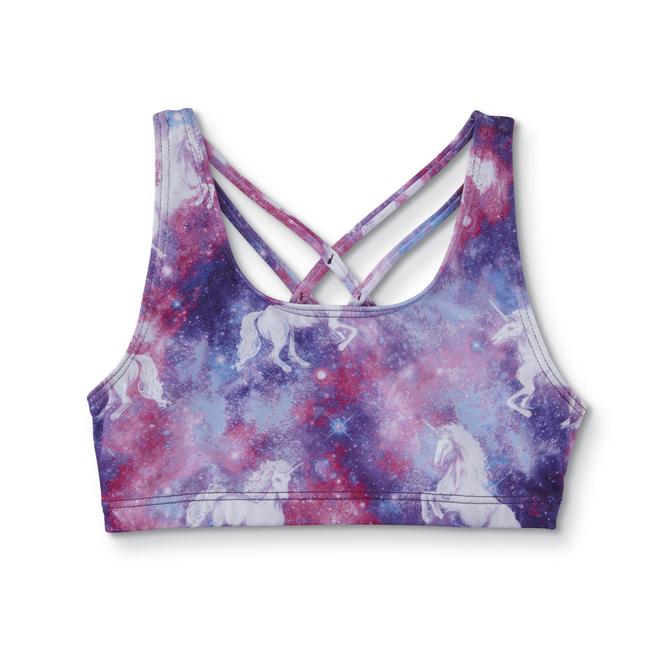 Everlast Sport Girls Sports Bra Outer Space Unicorn