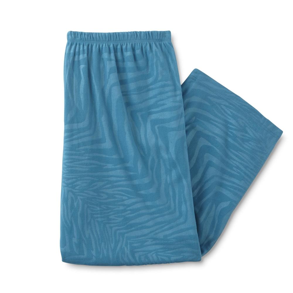 Covington Women's Plus Pajama Shirt & Pants - Zebra Print