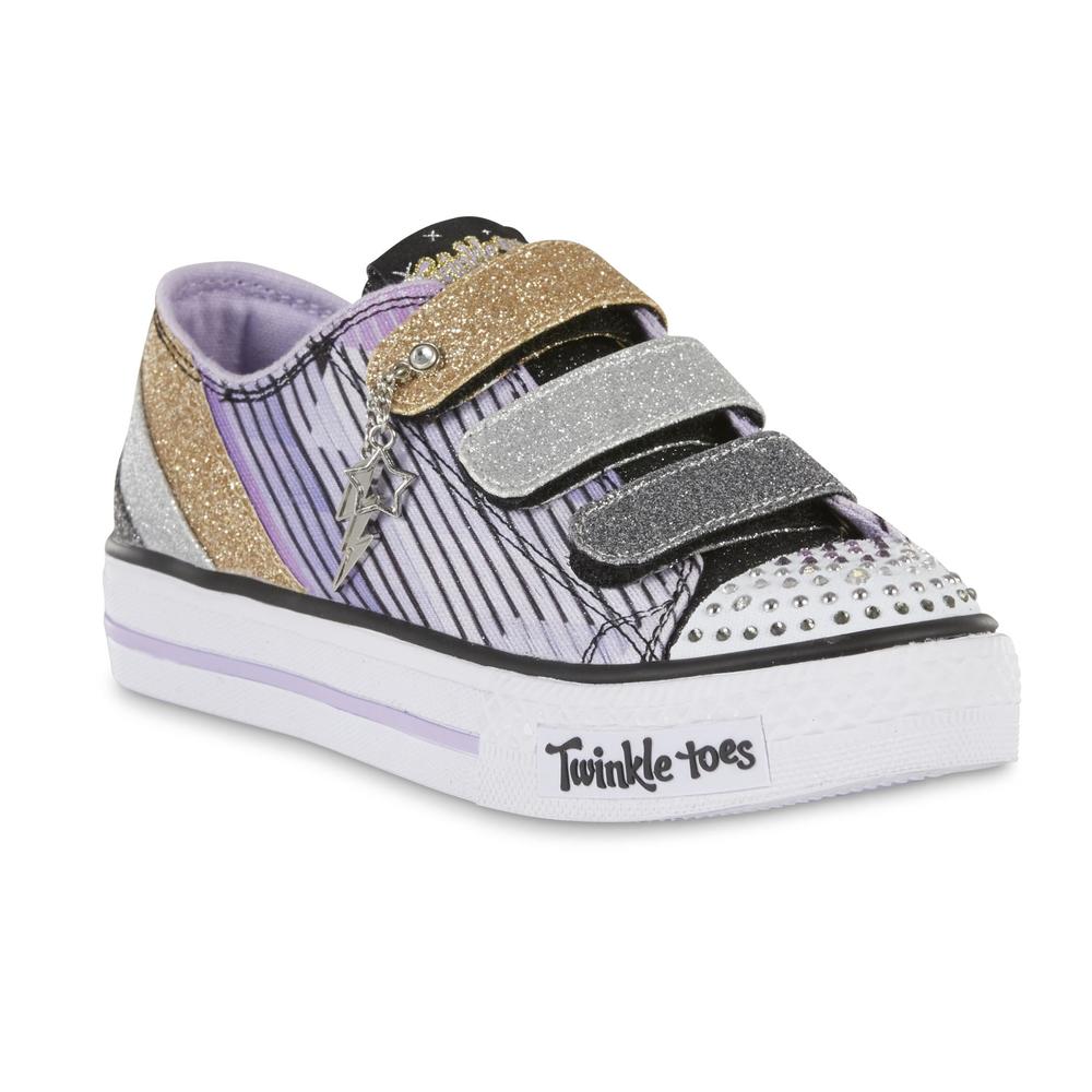 Skechers Girls' Twinkle Toes Fresh N' Fab Light-Up Sneaker
