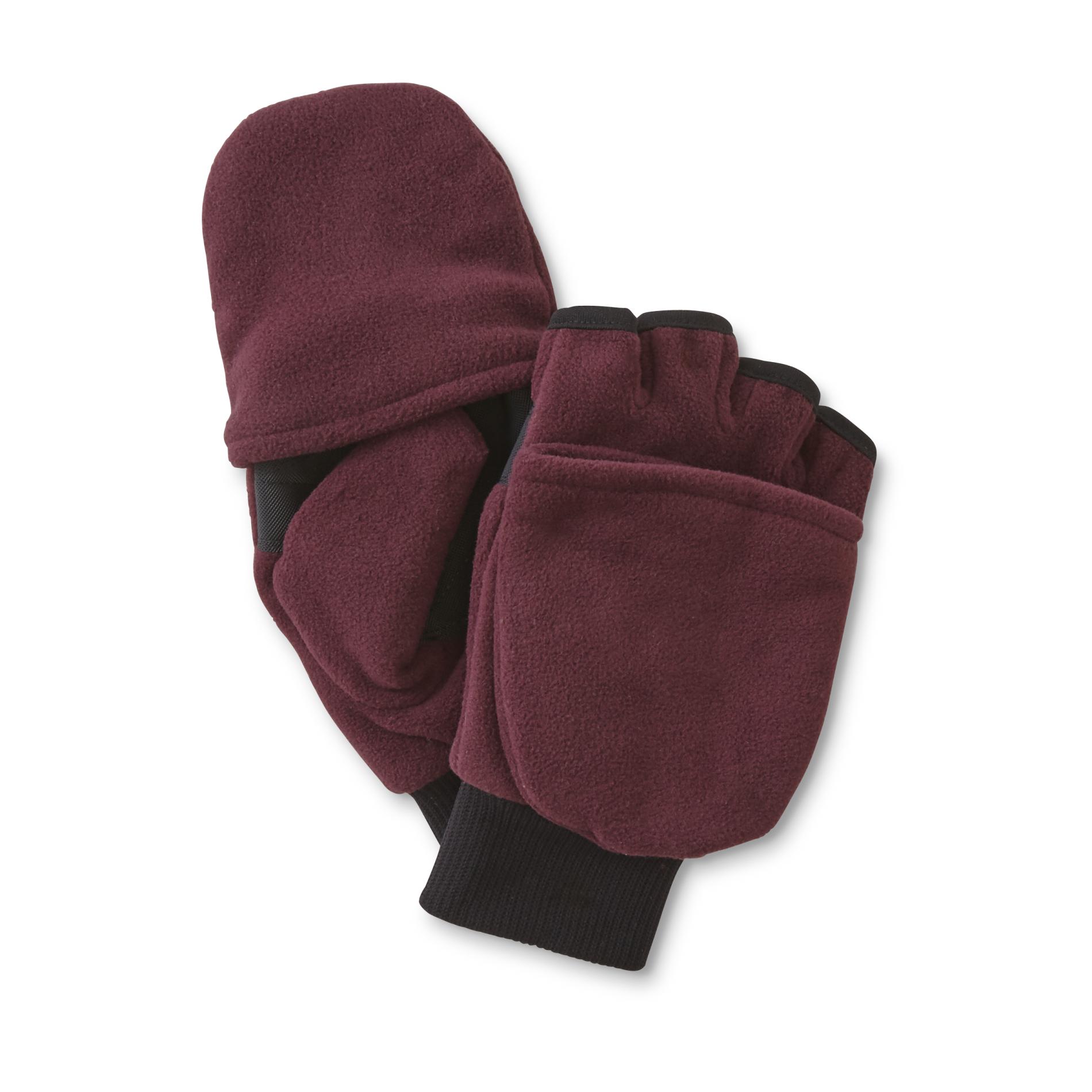 Outdoor Life Men's Pop-Top Fleece Gloves