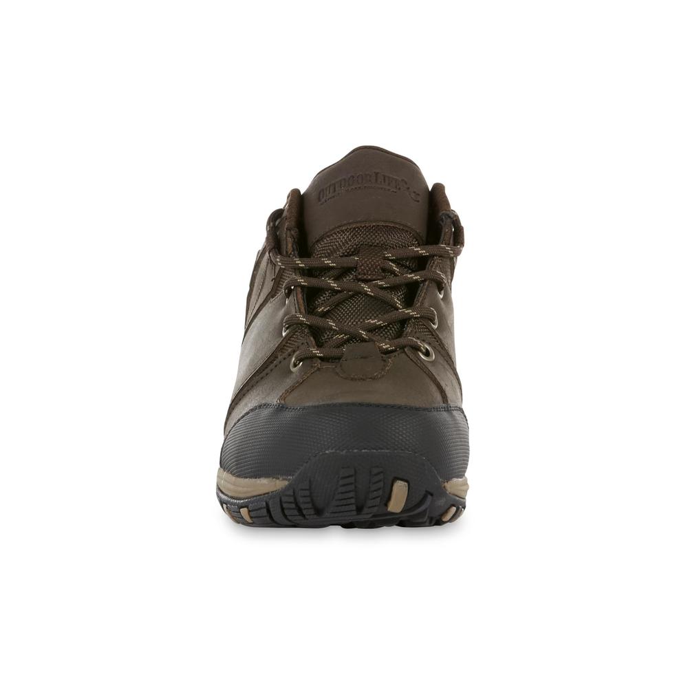 Outdoor Life Men's Raleigh Waterproof Leather Hiking Shoe - Brown