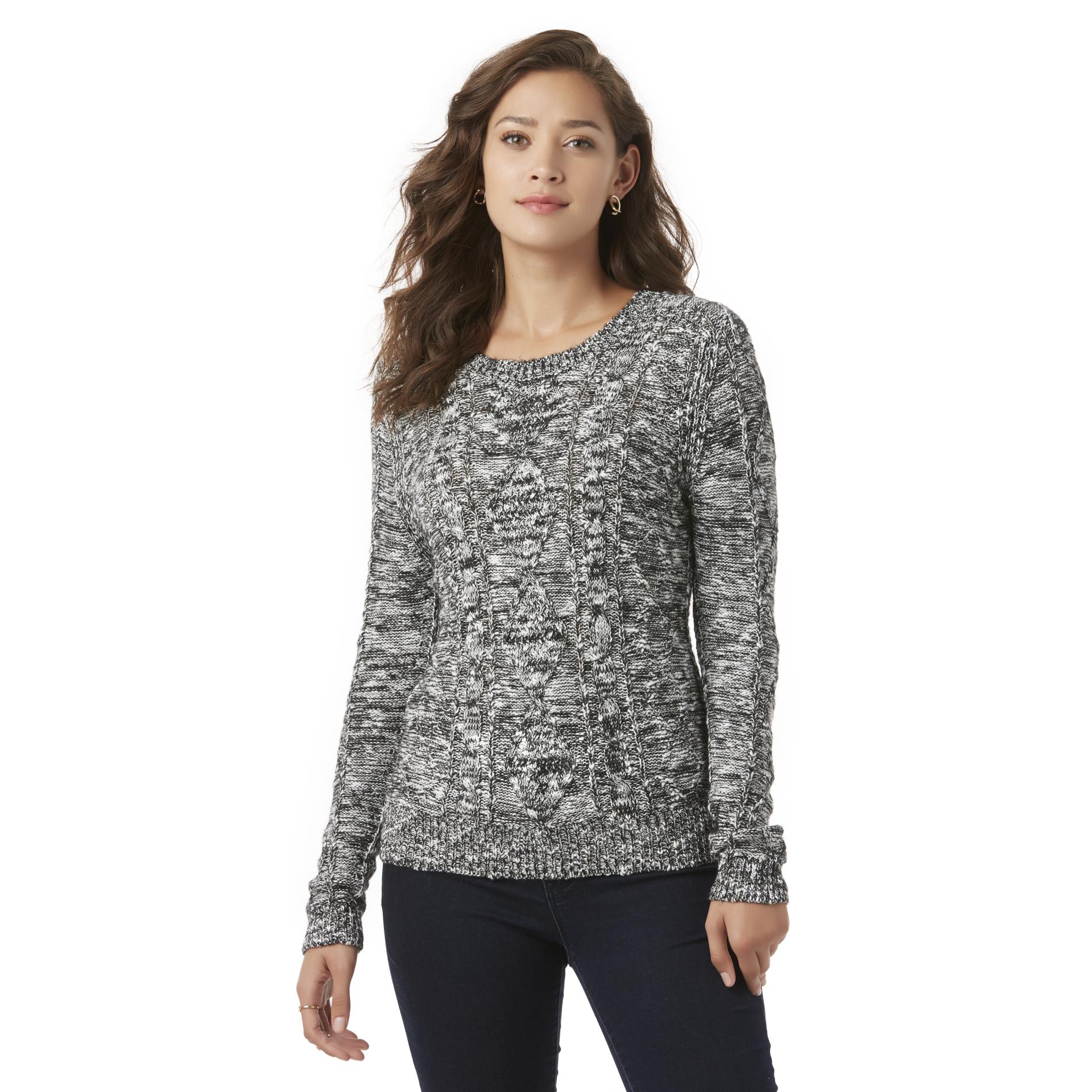 Metaphor Women's Cable Knit Sweater - Space Dyed
