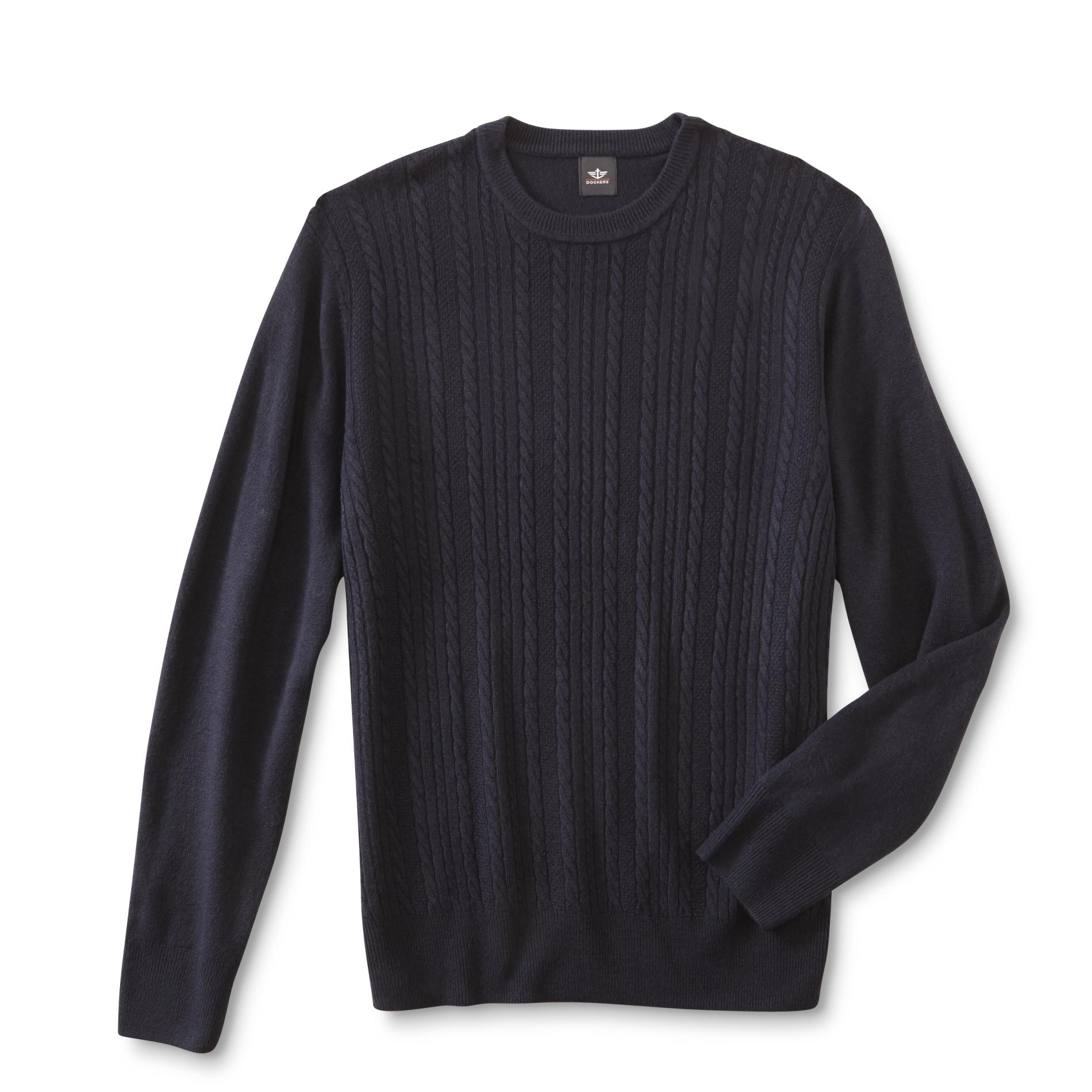 Dockers Men's Cable Knit Sweater