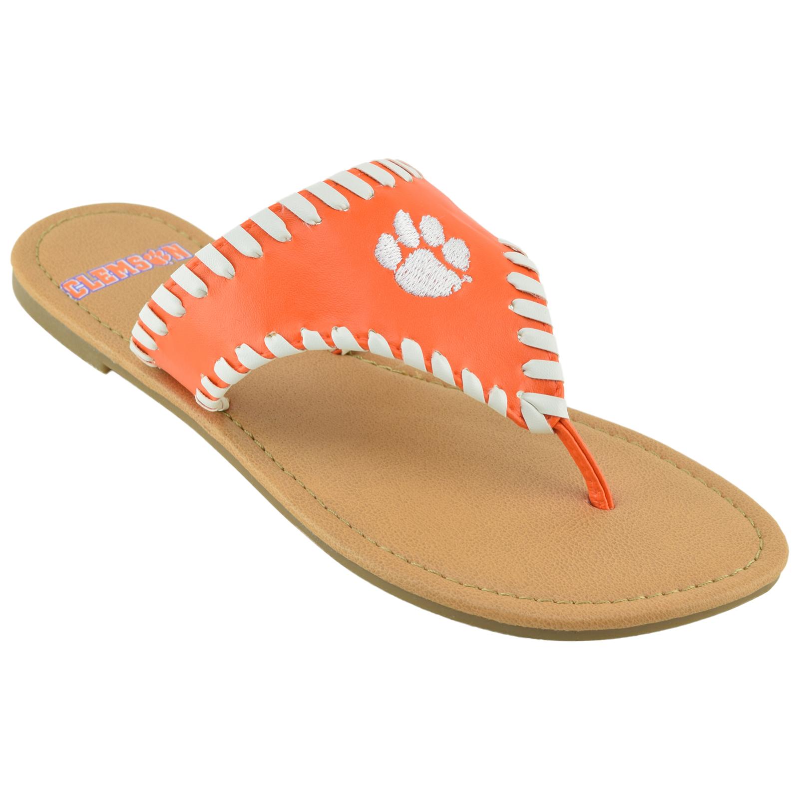 NCAA Women's Clemson University Tigers Orange Sandal