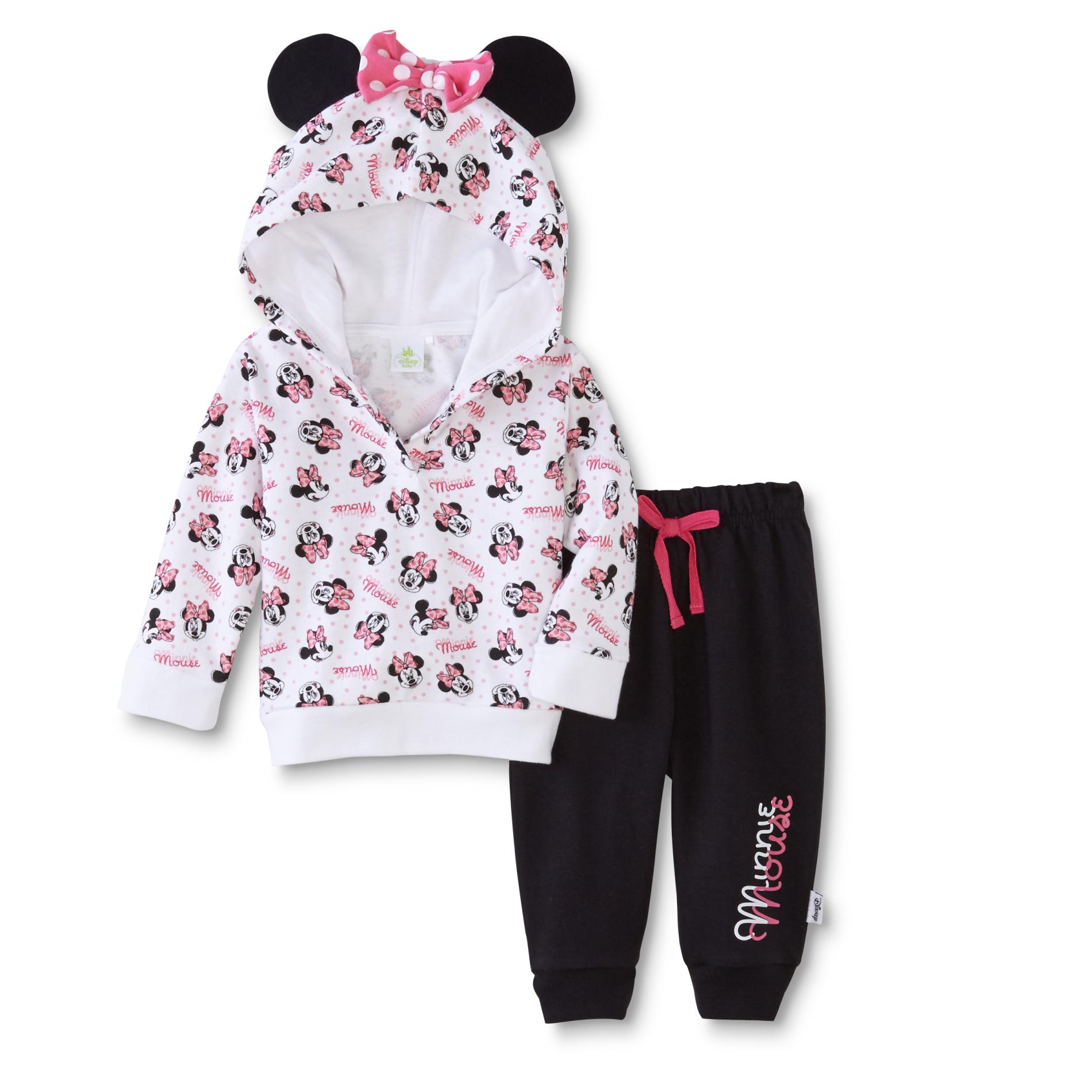 Disney Minnie Mouse Newborn & Infant Girls' Hoodie & Sweatpants