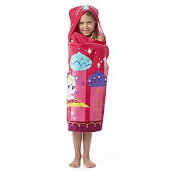 Nickelodeon Shimmer and Shine Hooded Towel Wrap for Bath, Pool and Beach