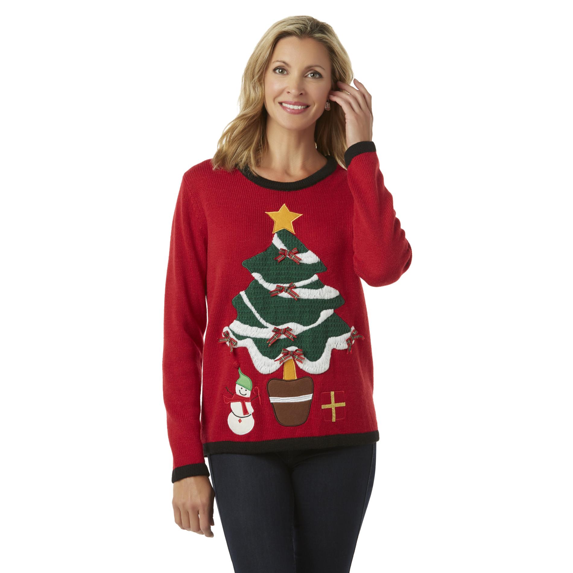 Laura Scott Women's Holiday Sweater - Christmas Tree