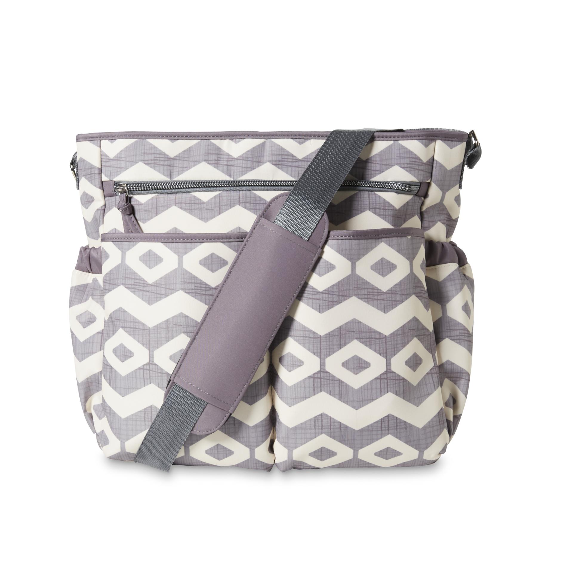 Baby Essentials Diaper Bag & Changing Pad Chevron & Diamond Shop