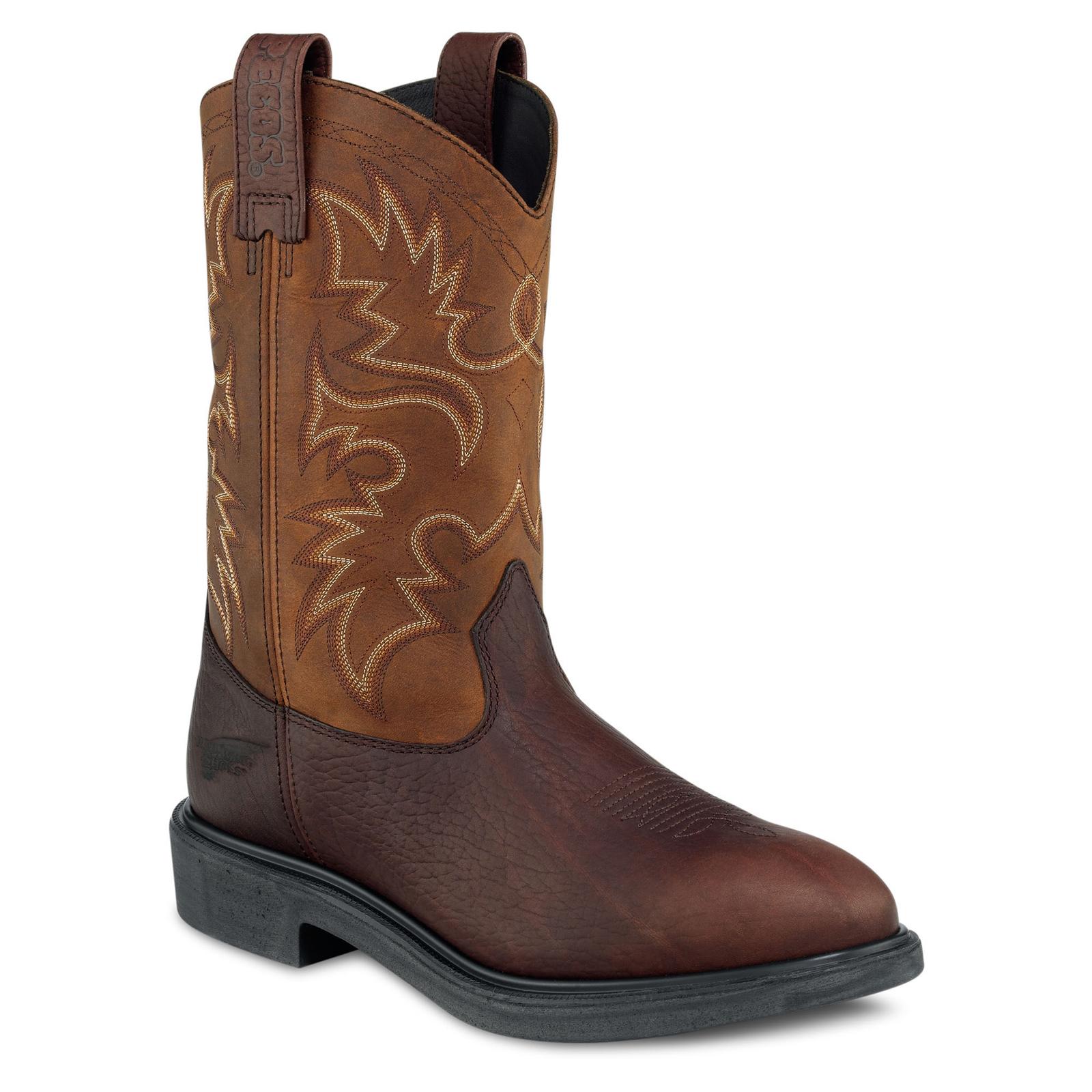 Red Wing Men's Western Boot Wide Width Available - Brown