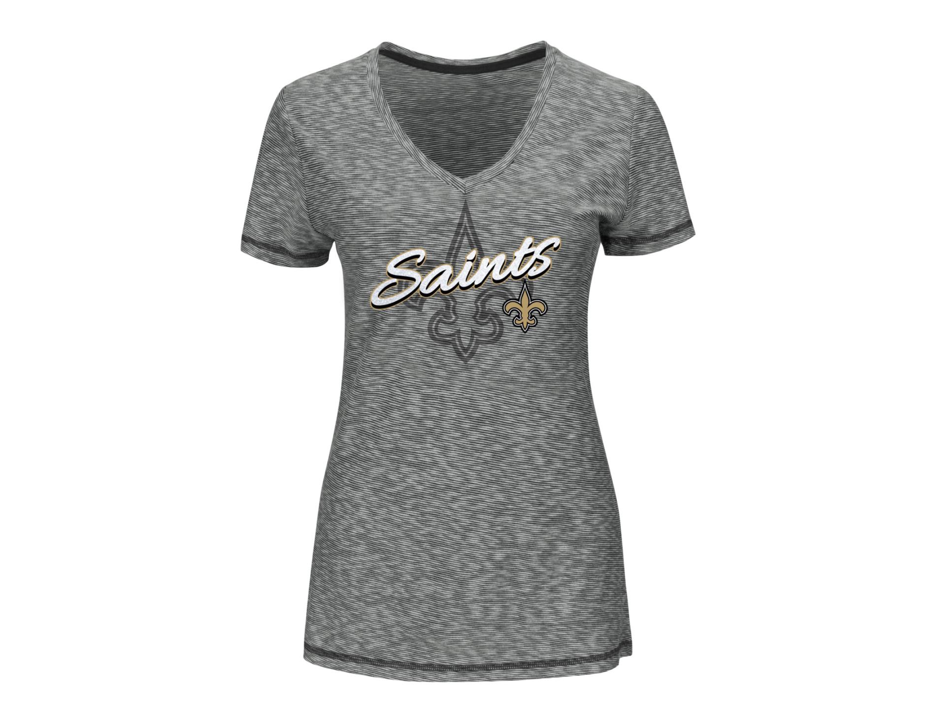 NFL Women's Ribbed Graphic T-Shirt - New Orleans Saints