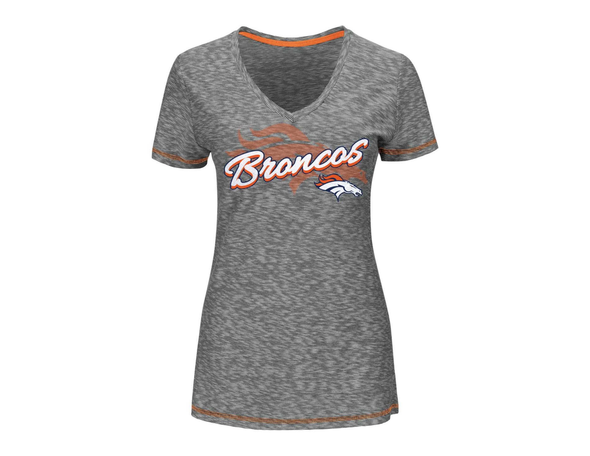 NFL Women's Ribbed Graphic T-Shirt - Denver Broncos